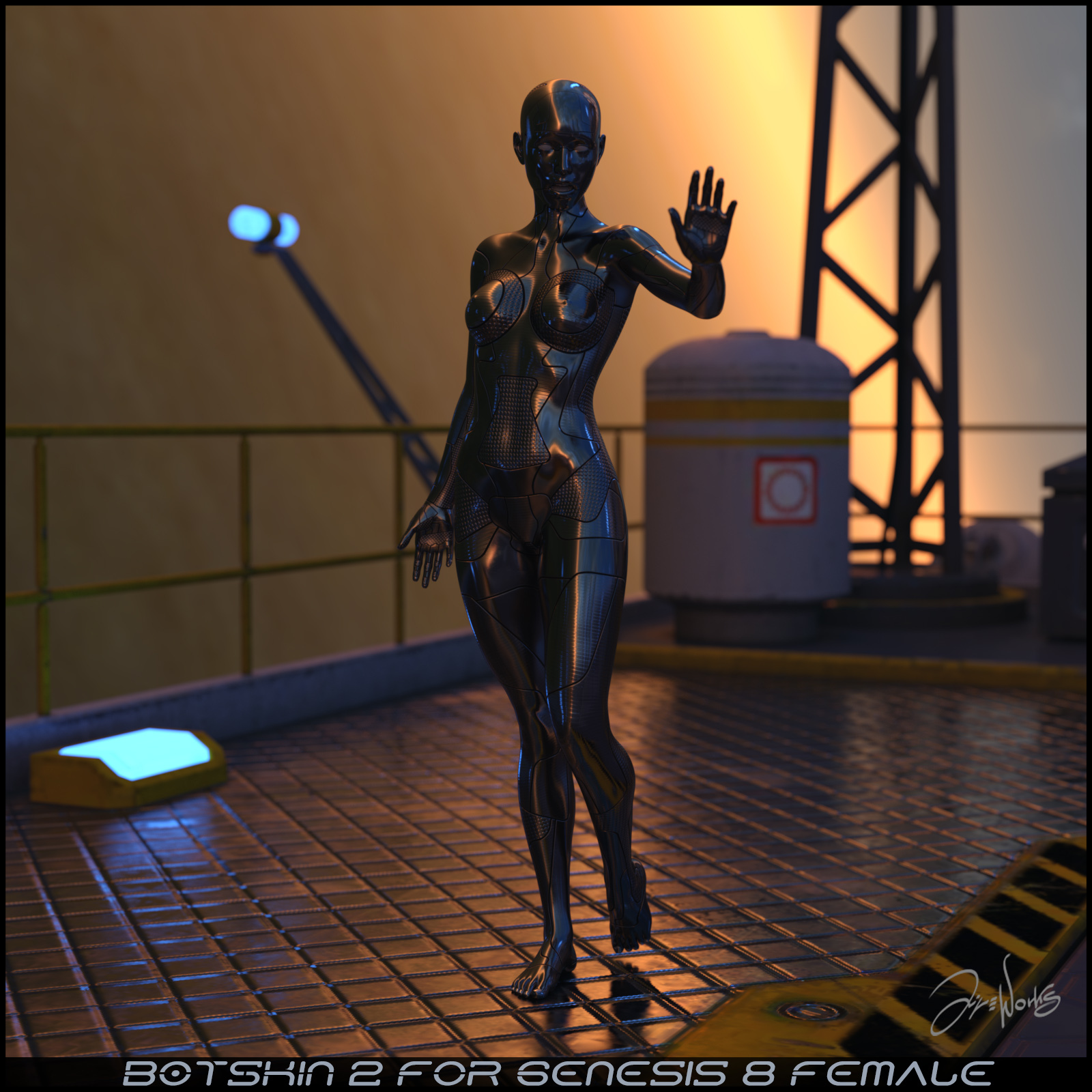 Botskin 2 for Genesis 8 Female by N/A