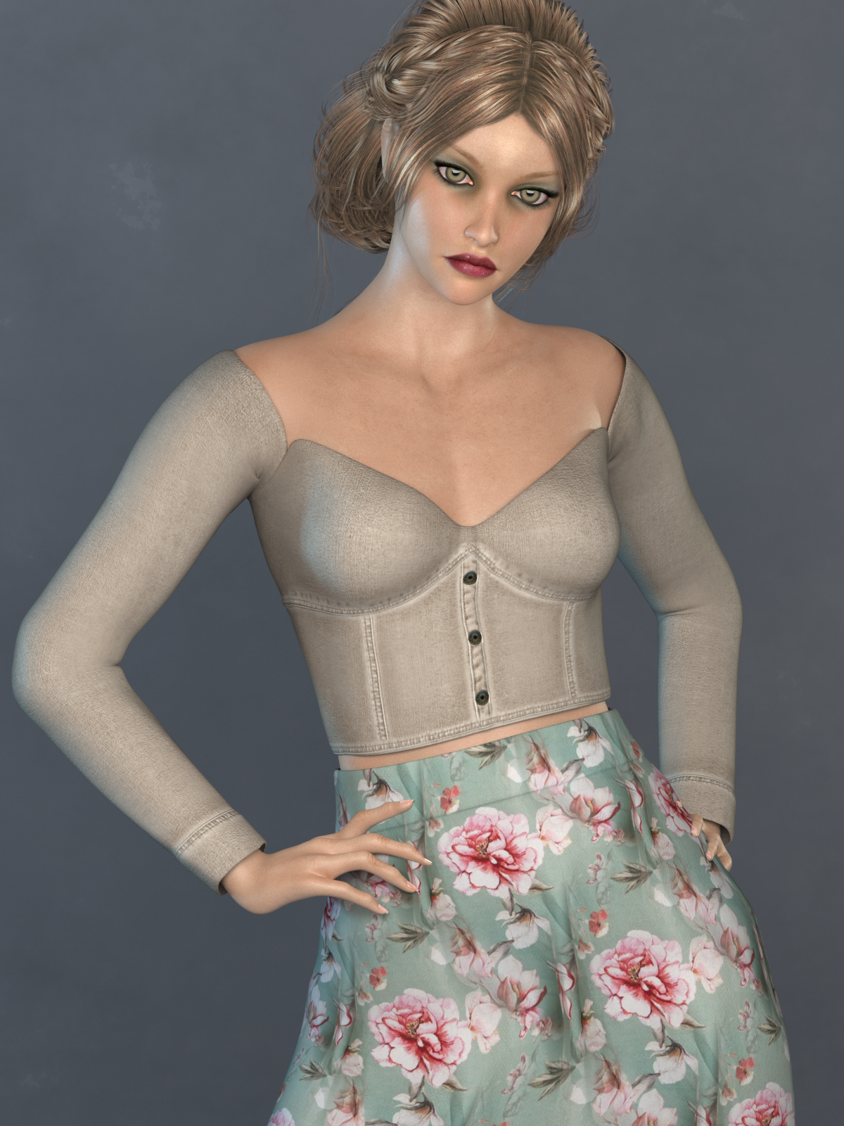 La Femme Corset Top by N/A