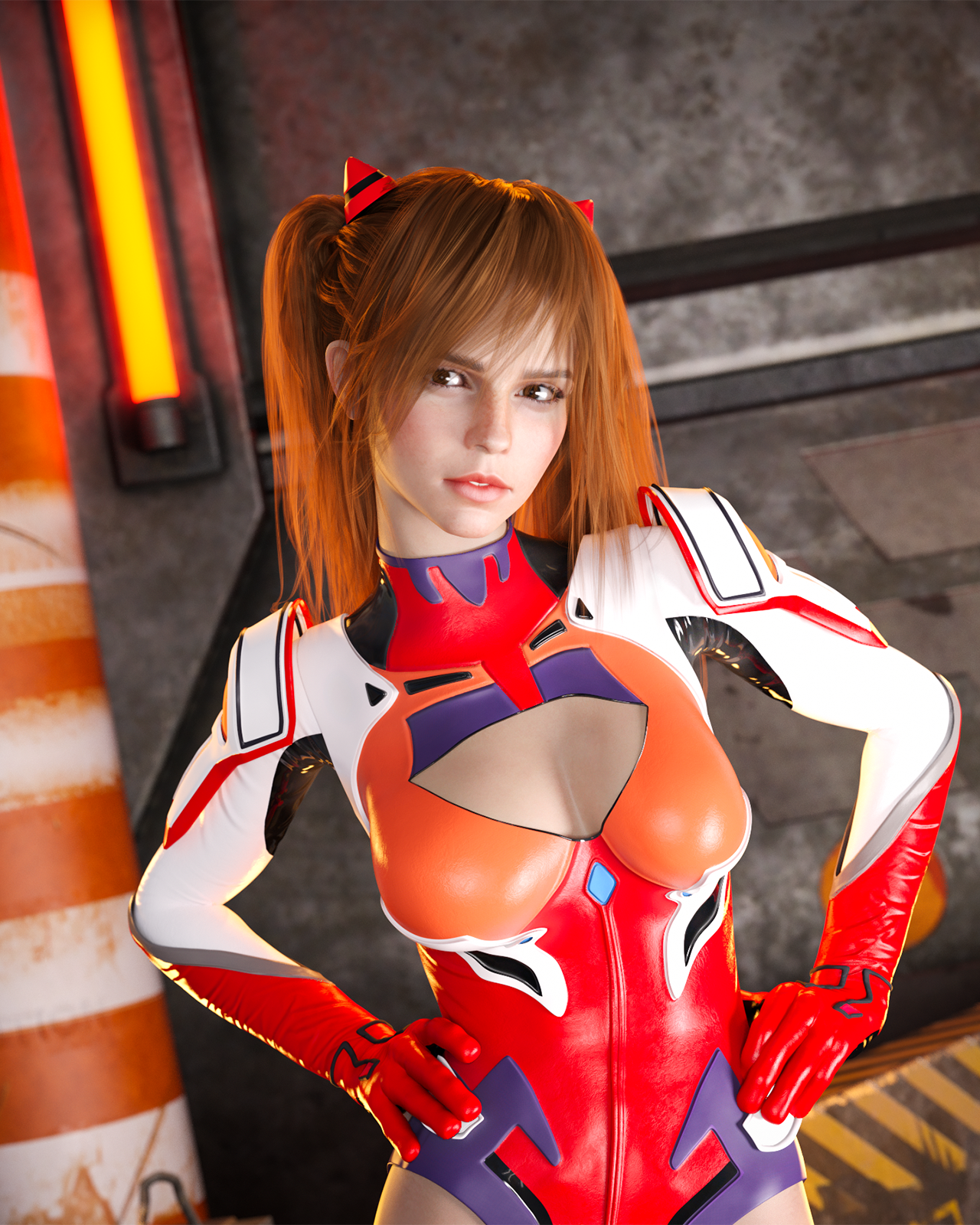 Red Seraphim Suit for Genesis 8 and 8.1 Female by N/A