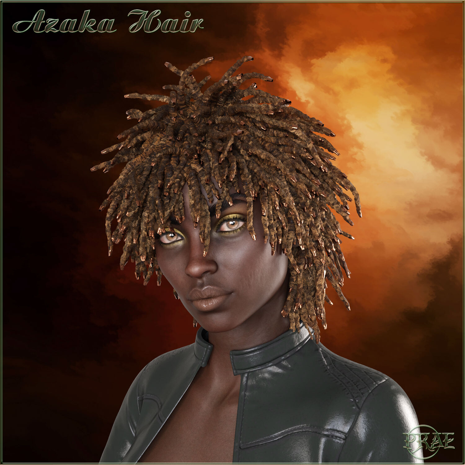 Prae-Azaka Hair For G8 Daz by N/A