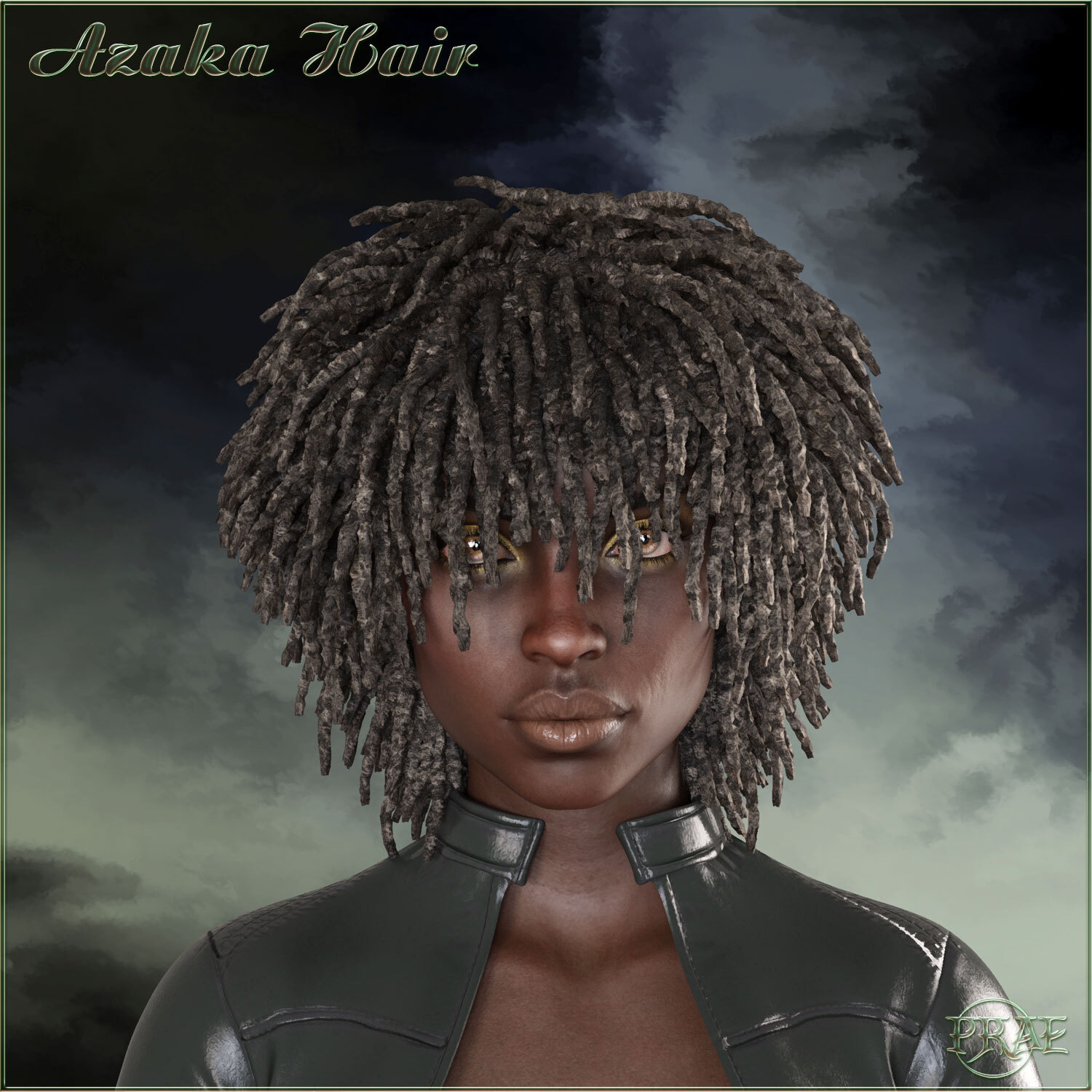 Prae-Azaka Hair For G8 Daz by N/A