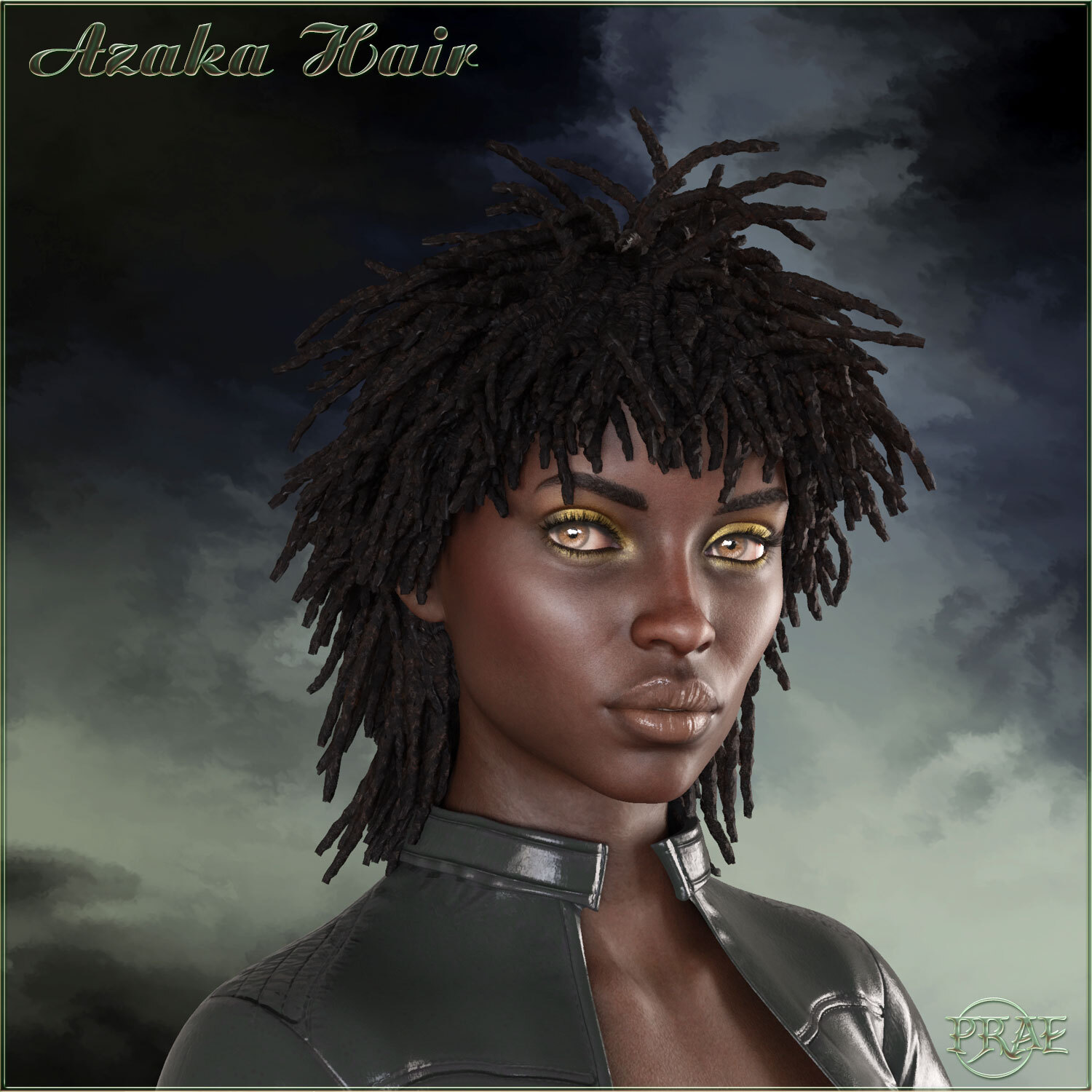 Prae-Azaka Hair For G8 Daz by N/A