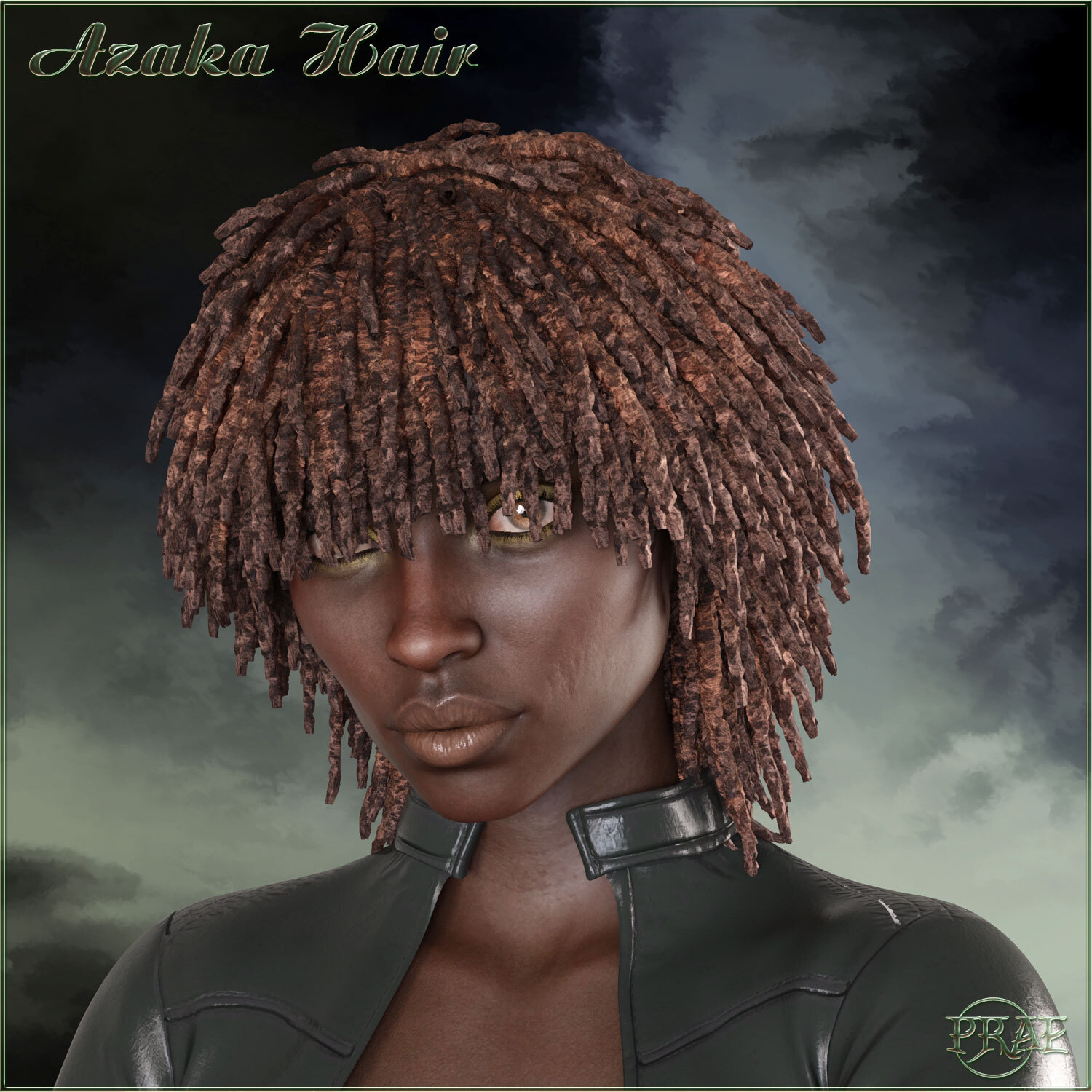 Prae-Azaka Hair For G8 Daz by N/A