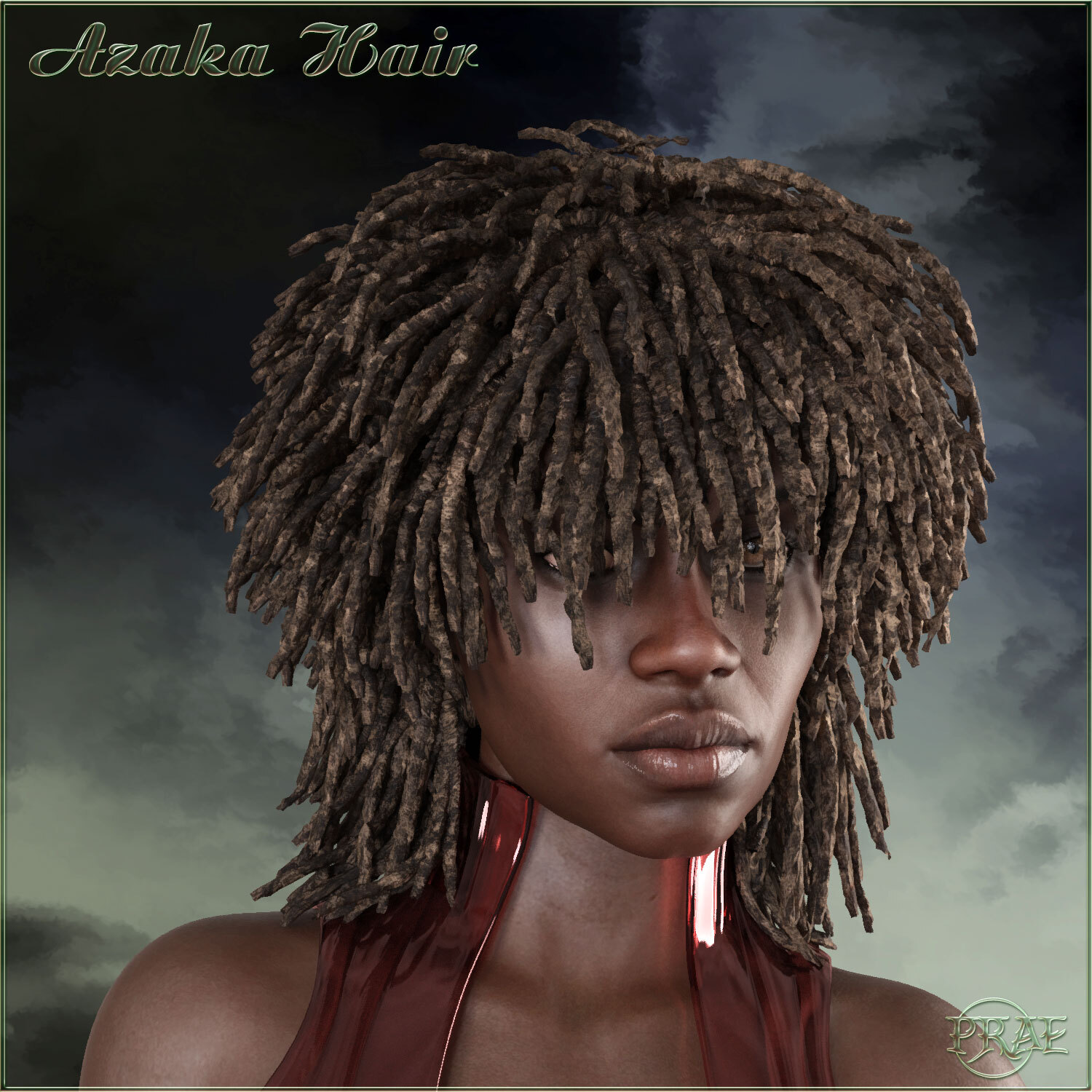 Prae-Azaka Hair For G8 Daz by N/A