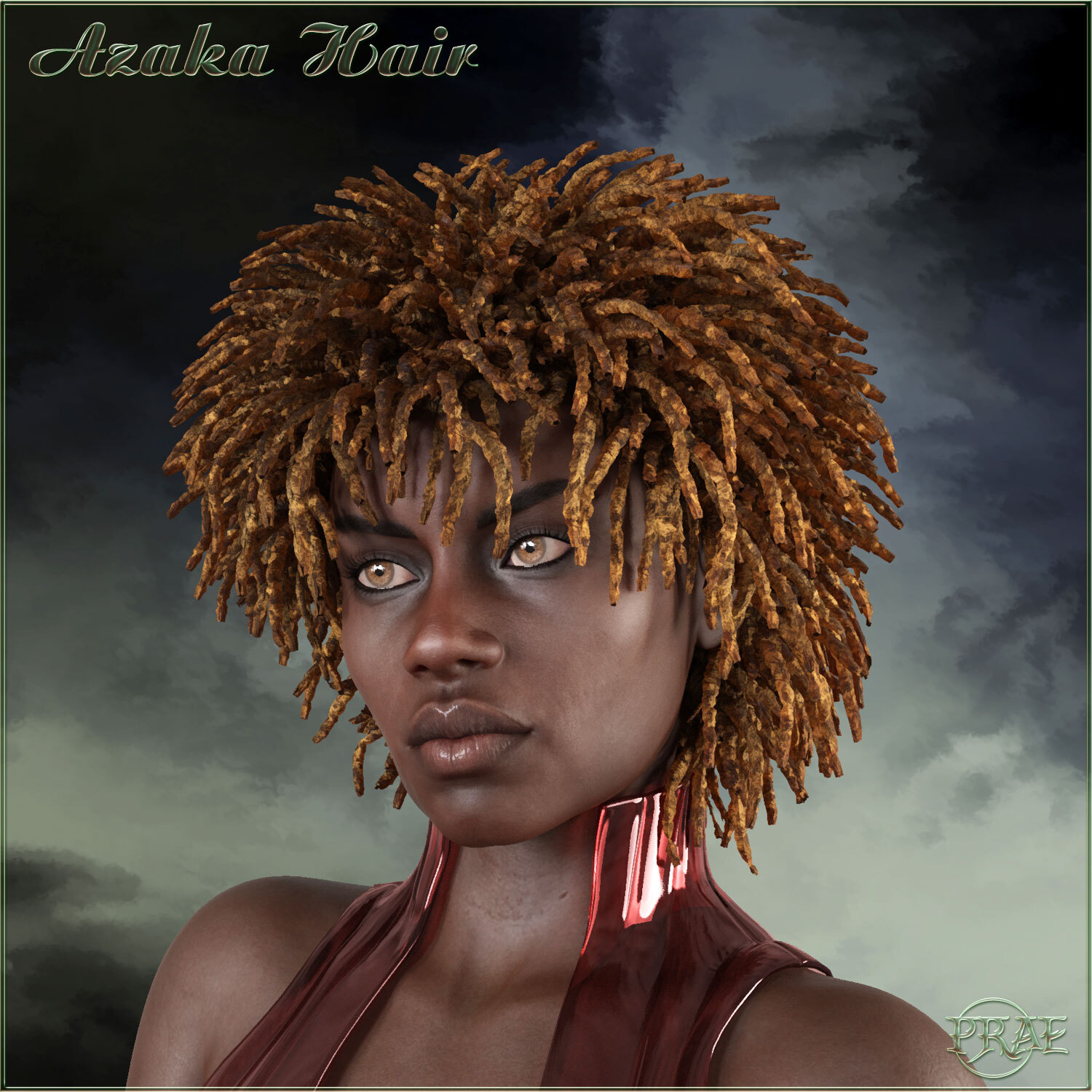 Prae-Azaka Hair For G8 Daz by N/A