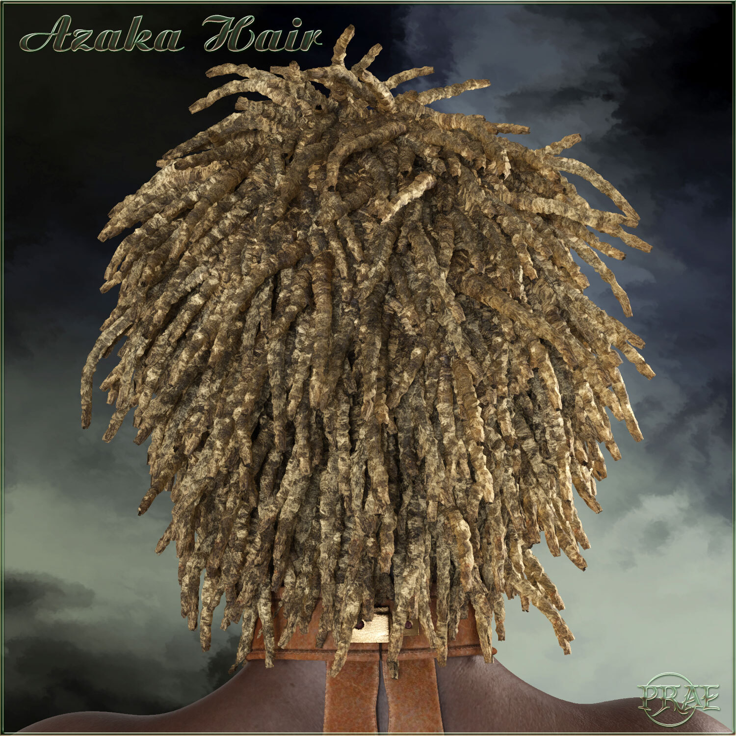 Prae-Azaka Hair For G8 Daz by N/A