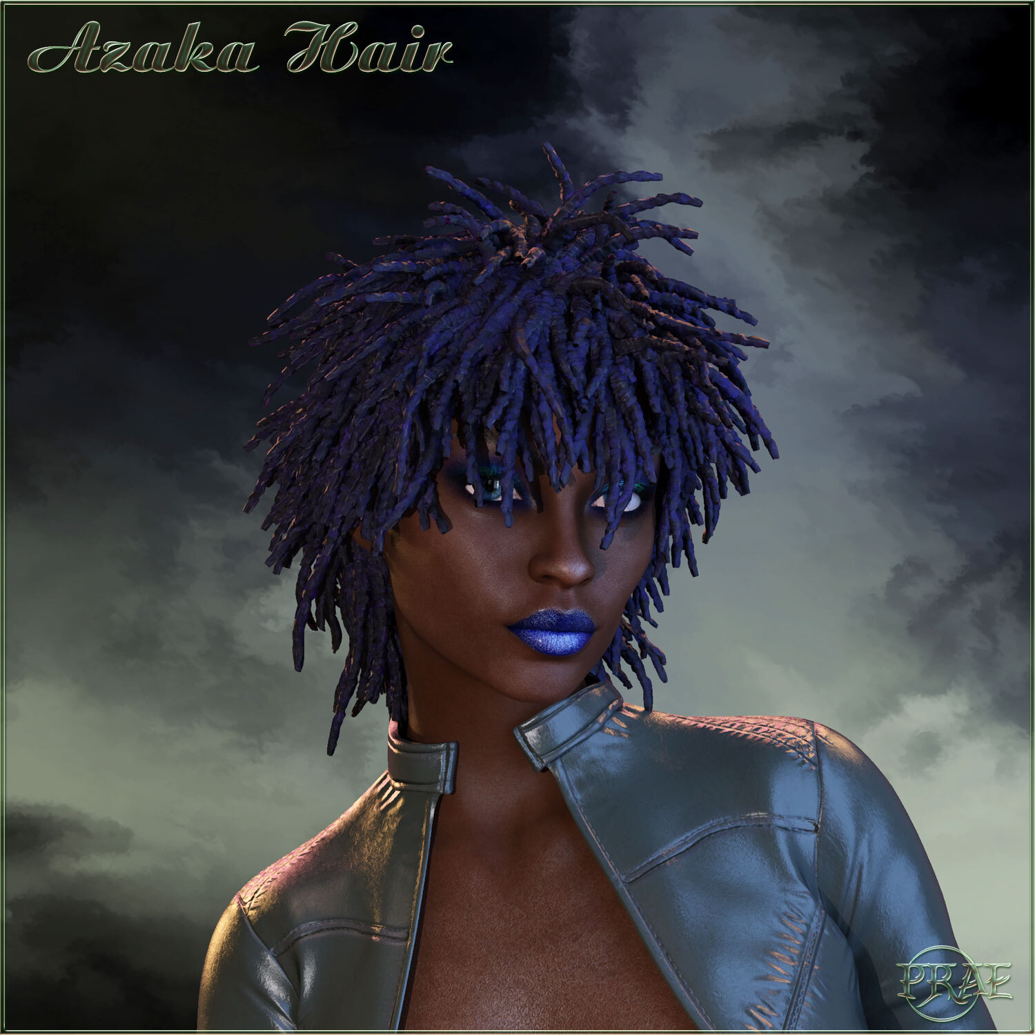 Prae-Azaka Hair For G8 Daz by N/A