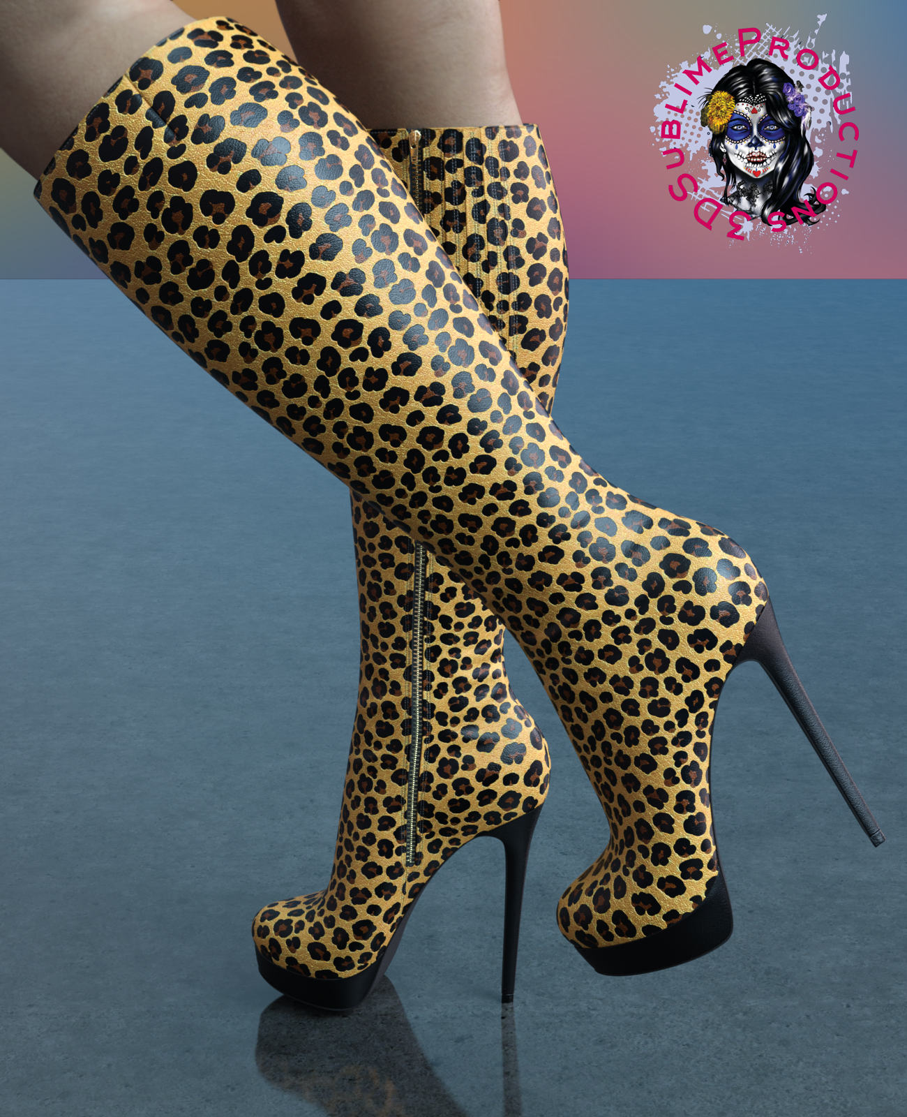 SublimeFashion for Knee High Stiletto Heel Boots by N/A