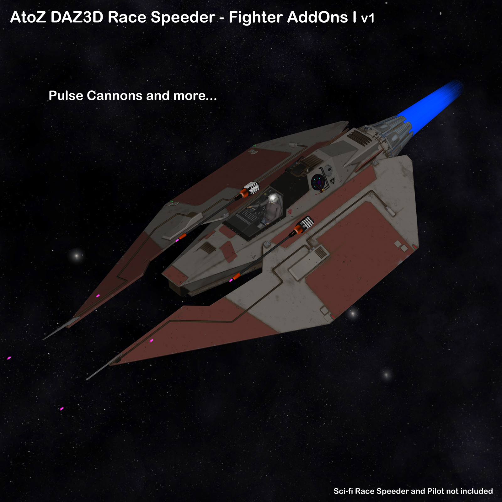 AtoZ Race Speeder Fighter AddOns I v1 for DS by N/A