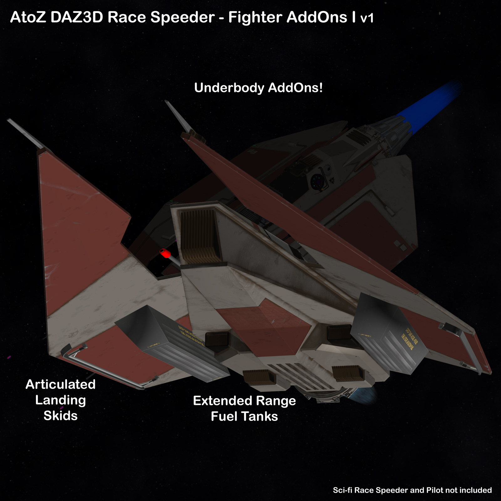 AtoZ Race Speeder Fighter AddOns I v1 for DS by N/A