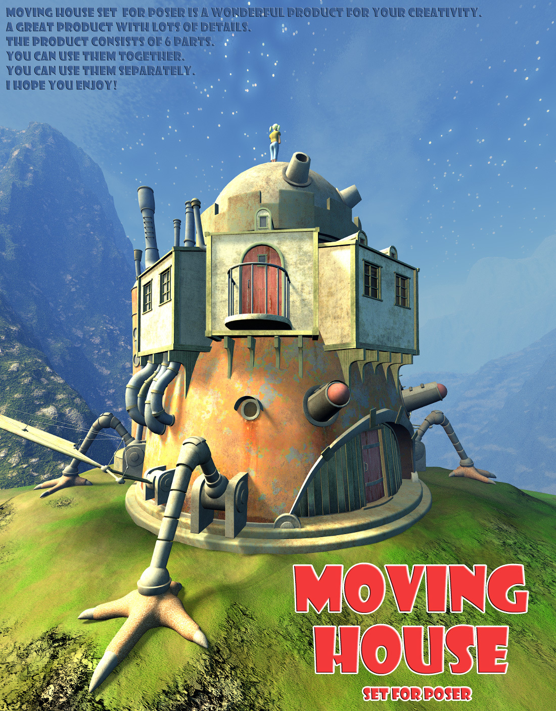 Moving house set for Poser by N/A