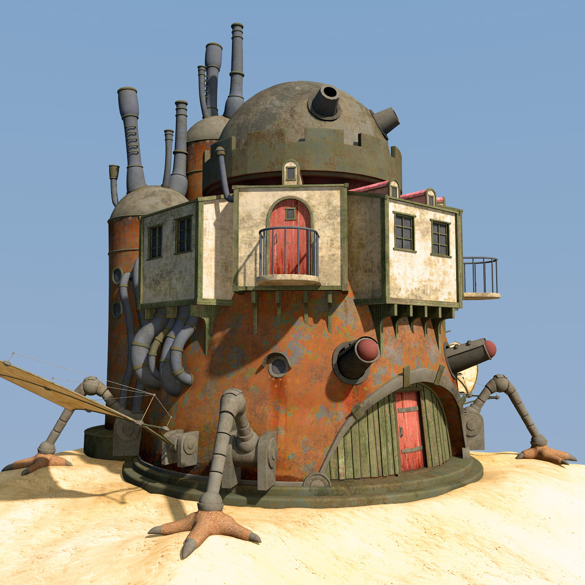 Moving house set for Poser by N/A