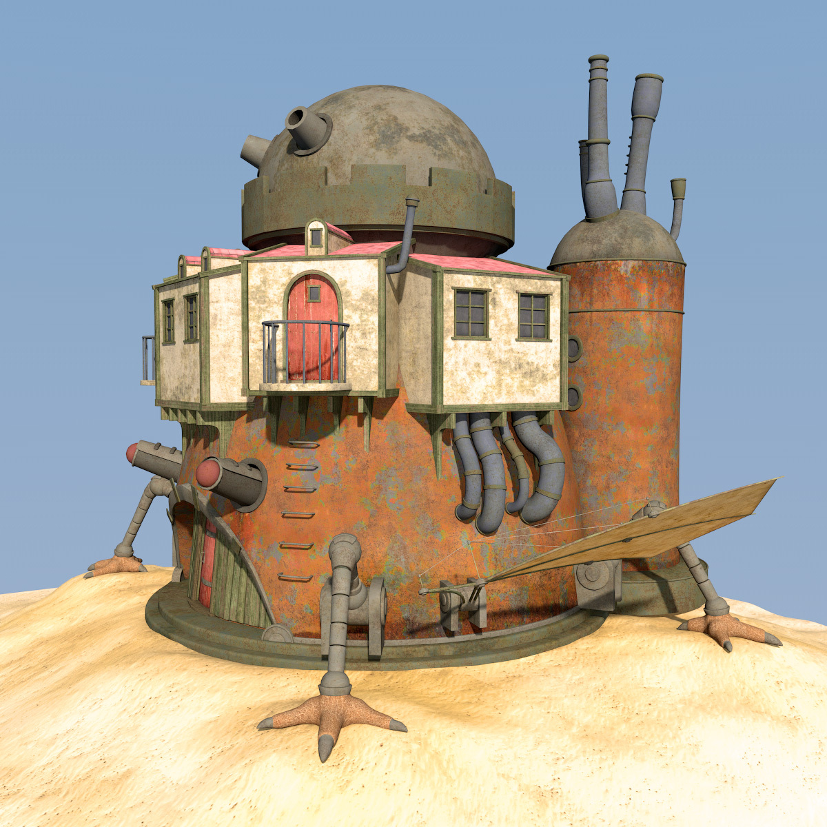Moving house set for Poser by N/A