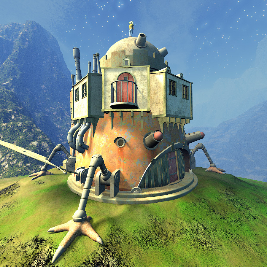 Moving house set for Poser by N/A