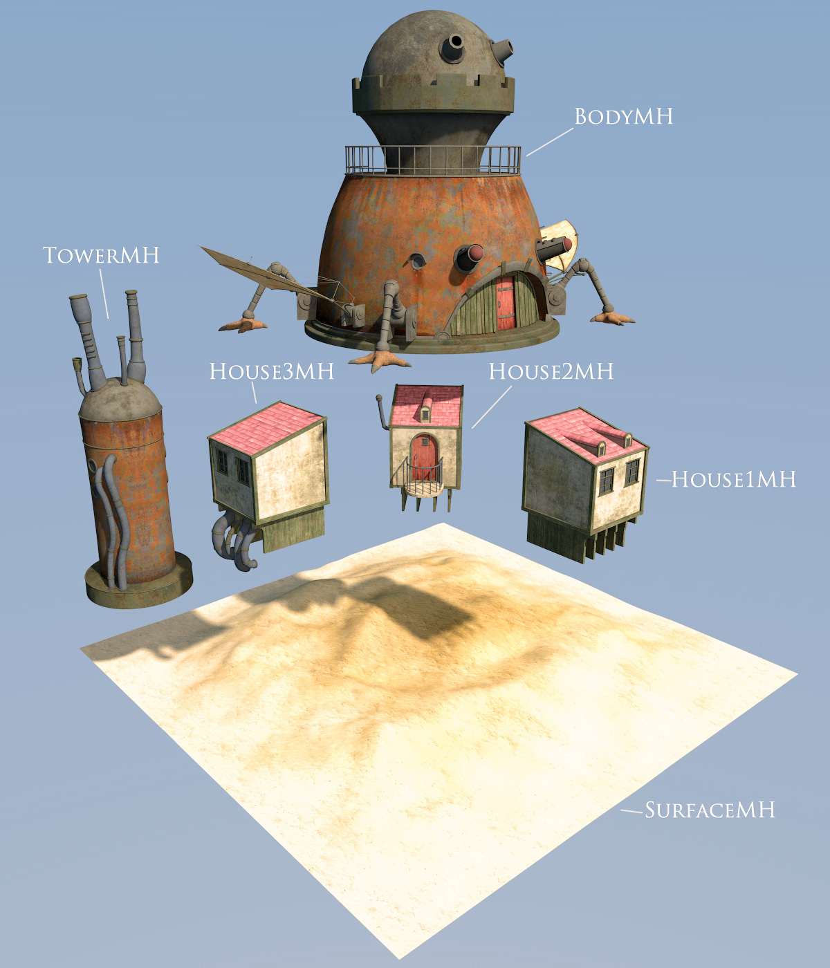 Moving house set for Daz Studio by N/A