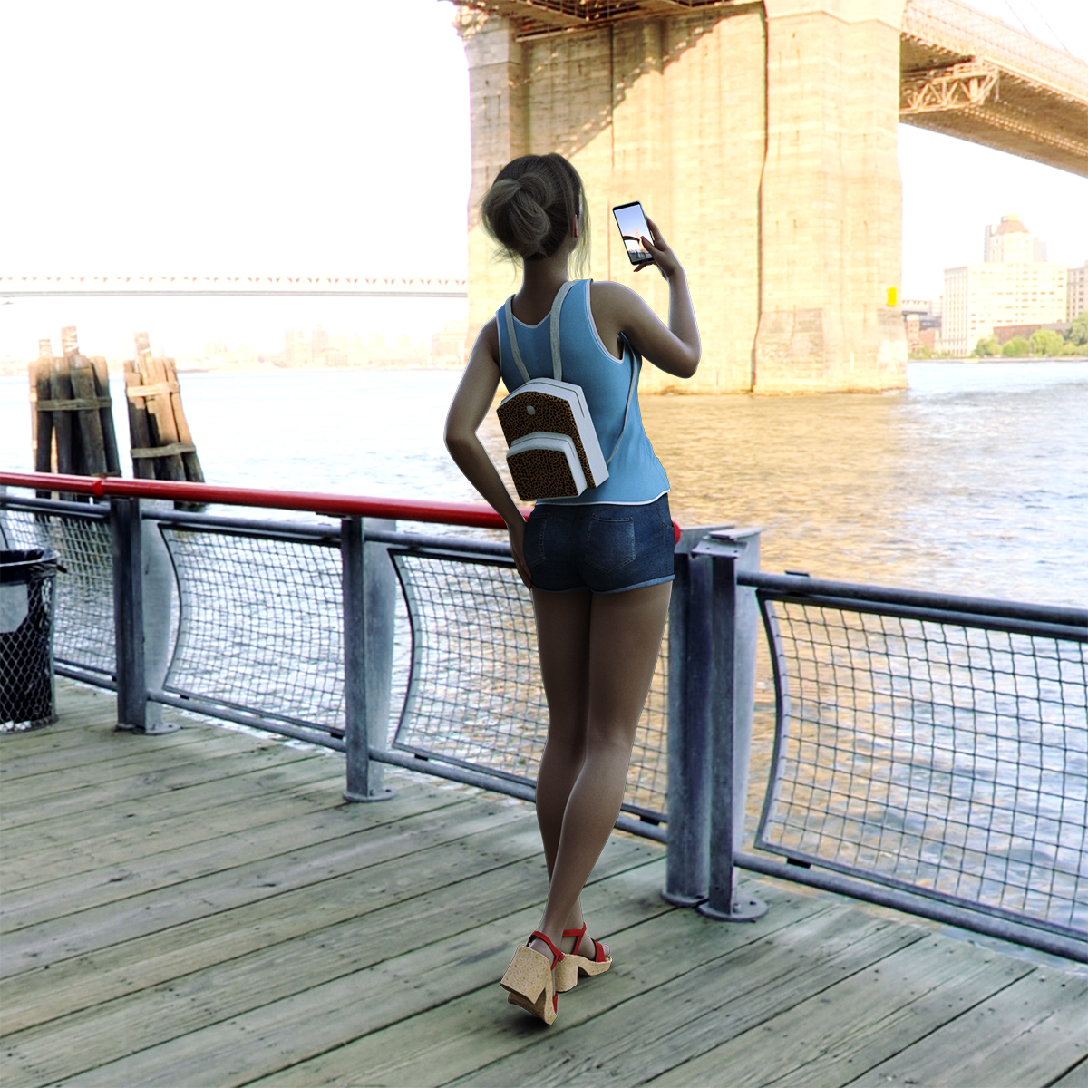 LK3D Trendy Backpack by N/A