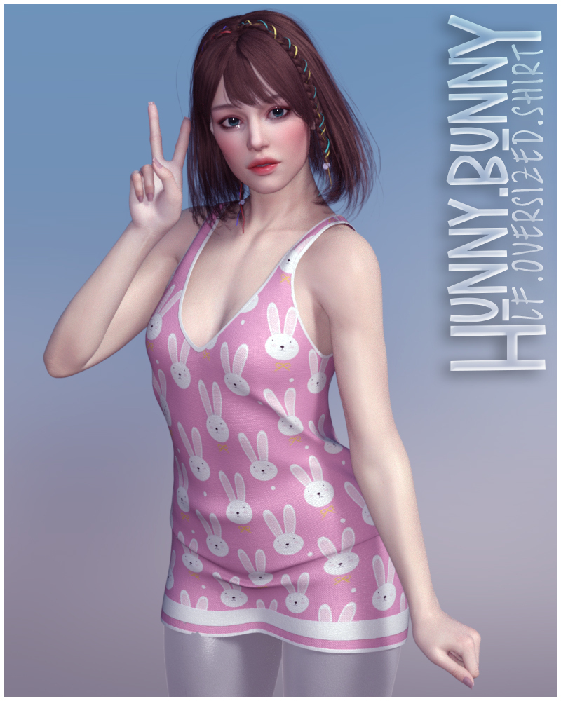 Hunny Bunny LF Oversized Shirt G8F by N/A