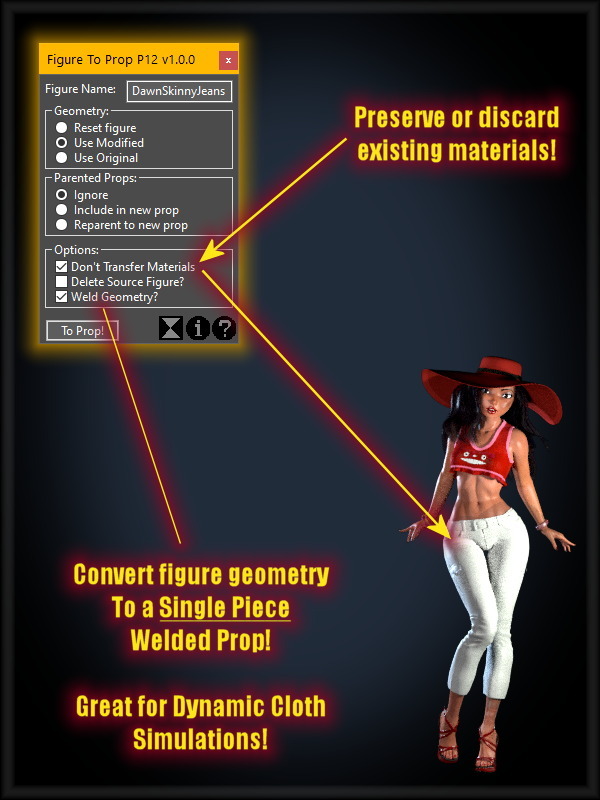Figure to Prop for Poser 12 by N/A