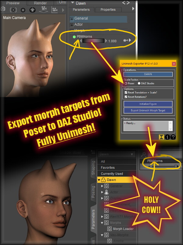Unimesh Exporter for Poser 12 by N/A