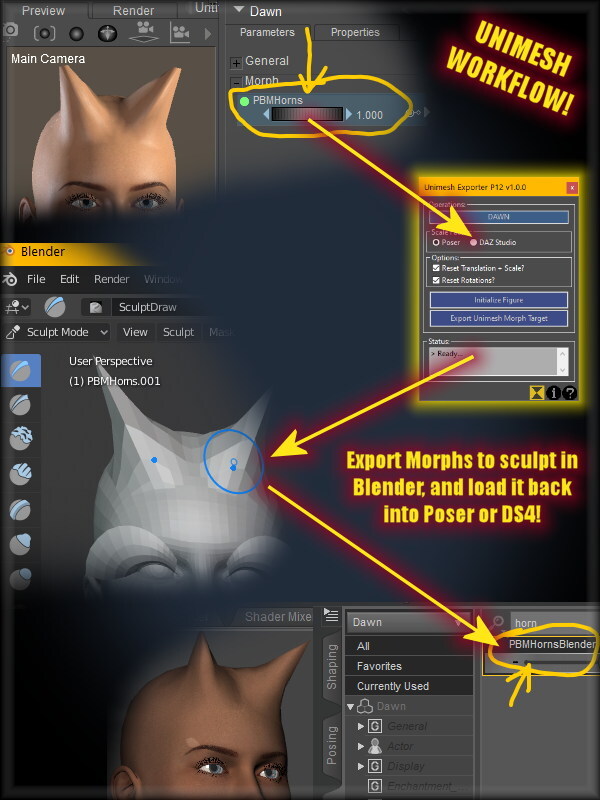 Unimesh Exporter for Poser 12 by N/A