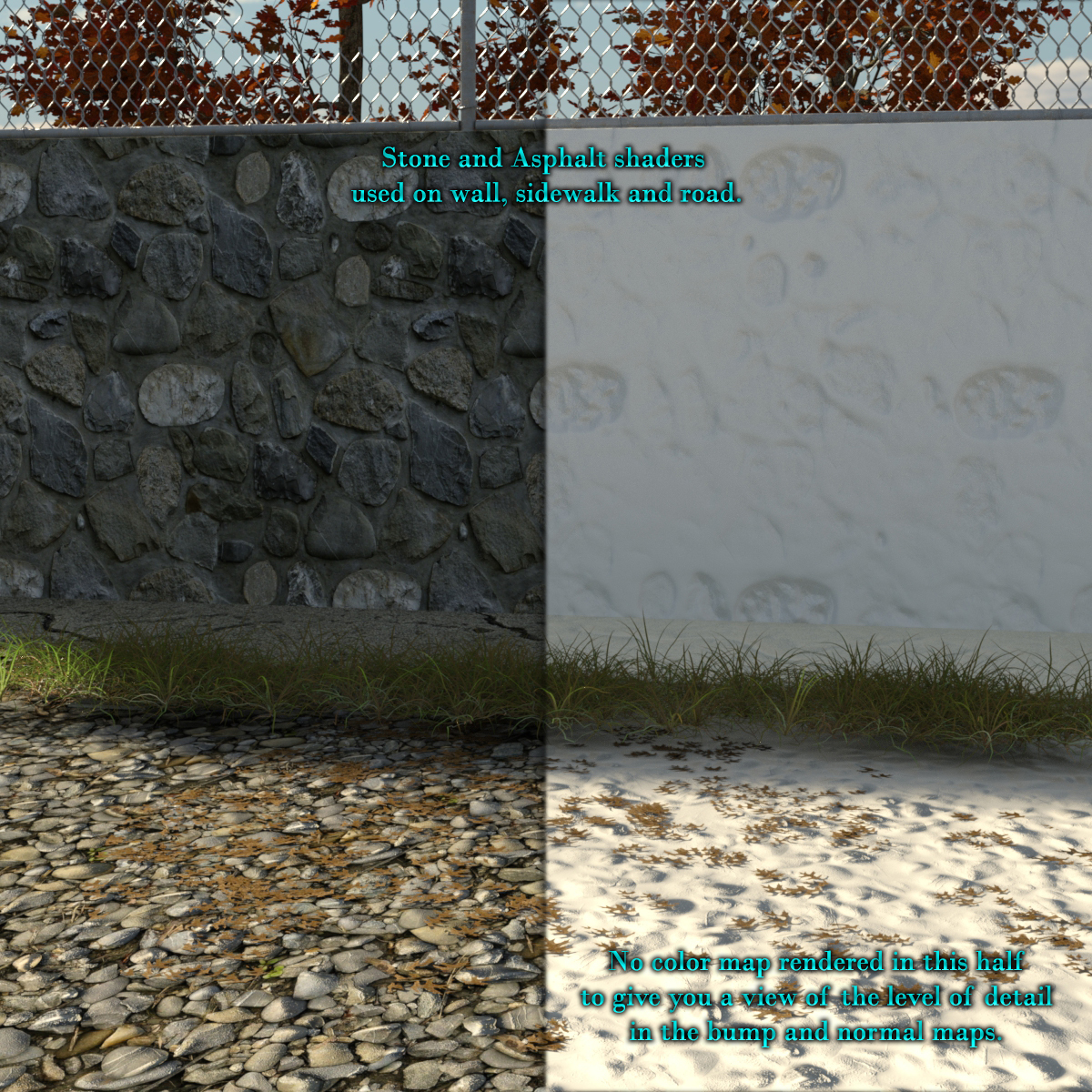 Stone and Asphalt Shaders for Daz Studio Iray by N/A