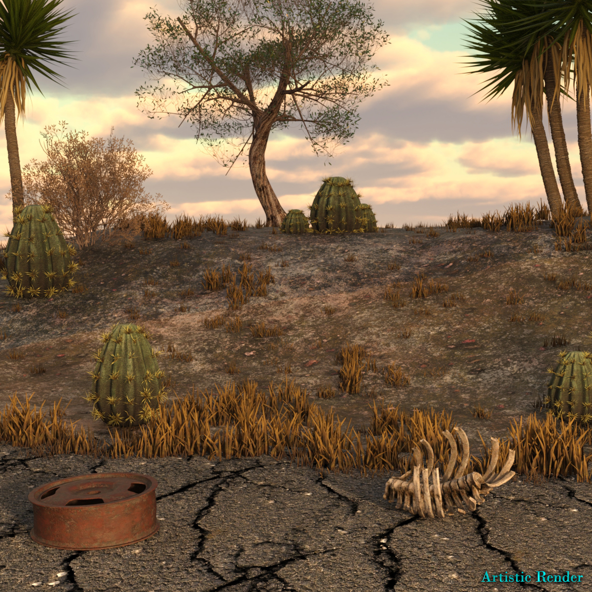 Stone and Asphalt Shaders for Daz Studio Iray by N/A