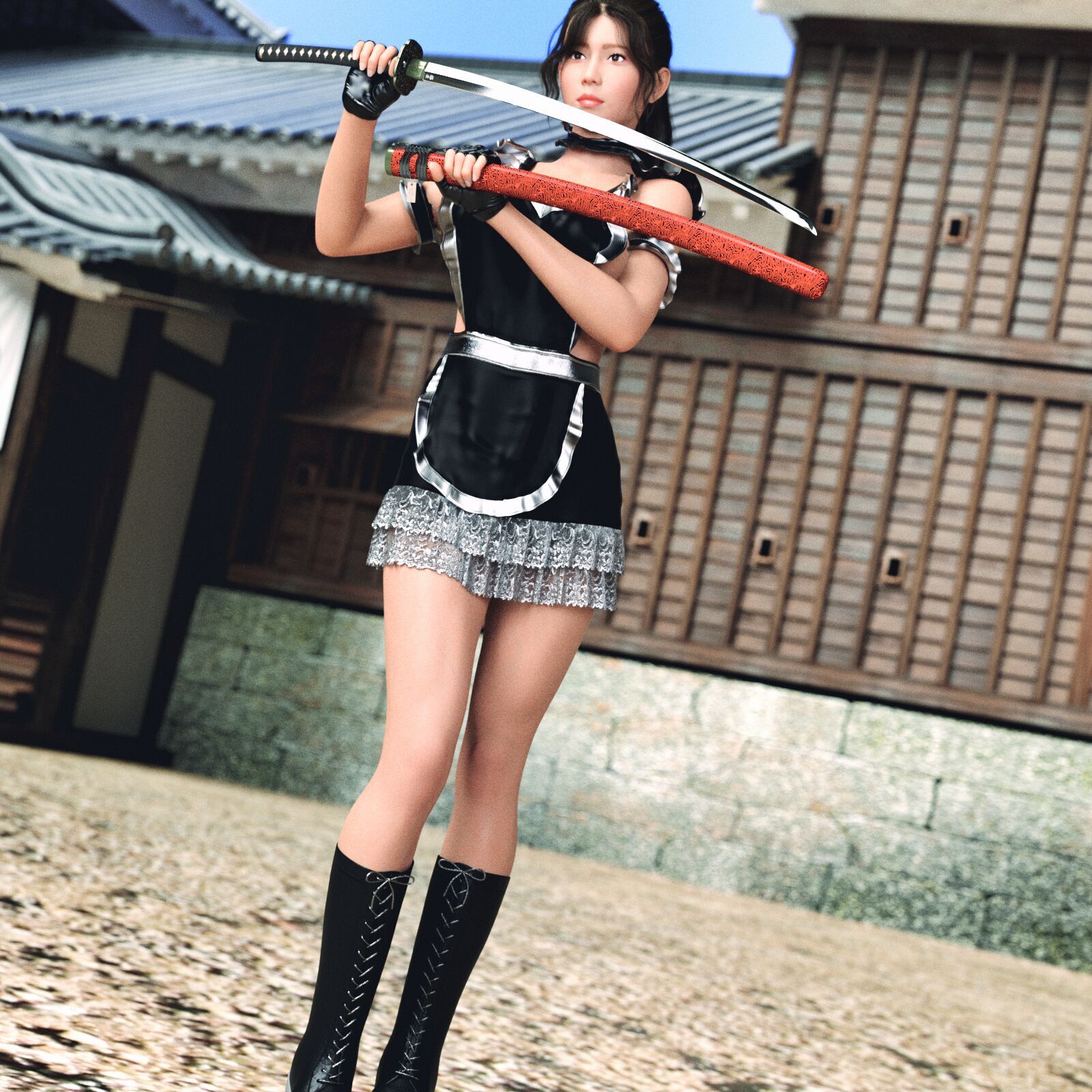 Street Samurai Maid dForce for G8F by N/A