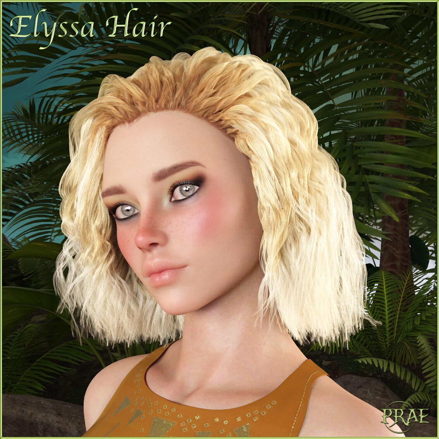 Prae-Elyssa Hair For G8 Daz by N/A