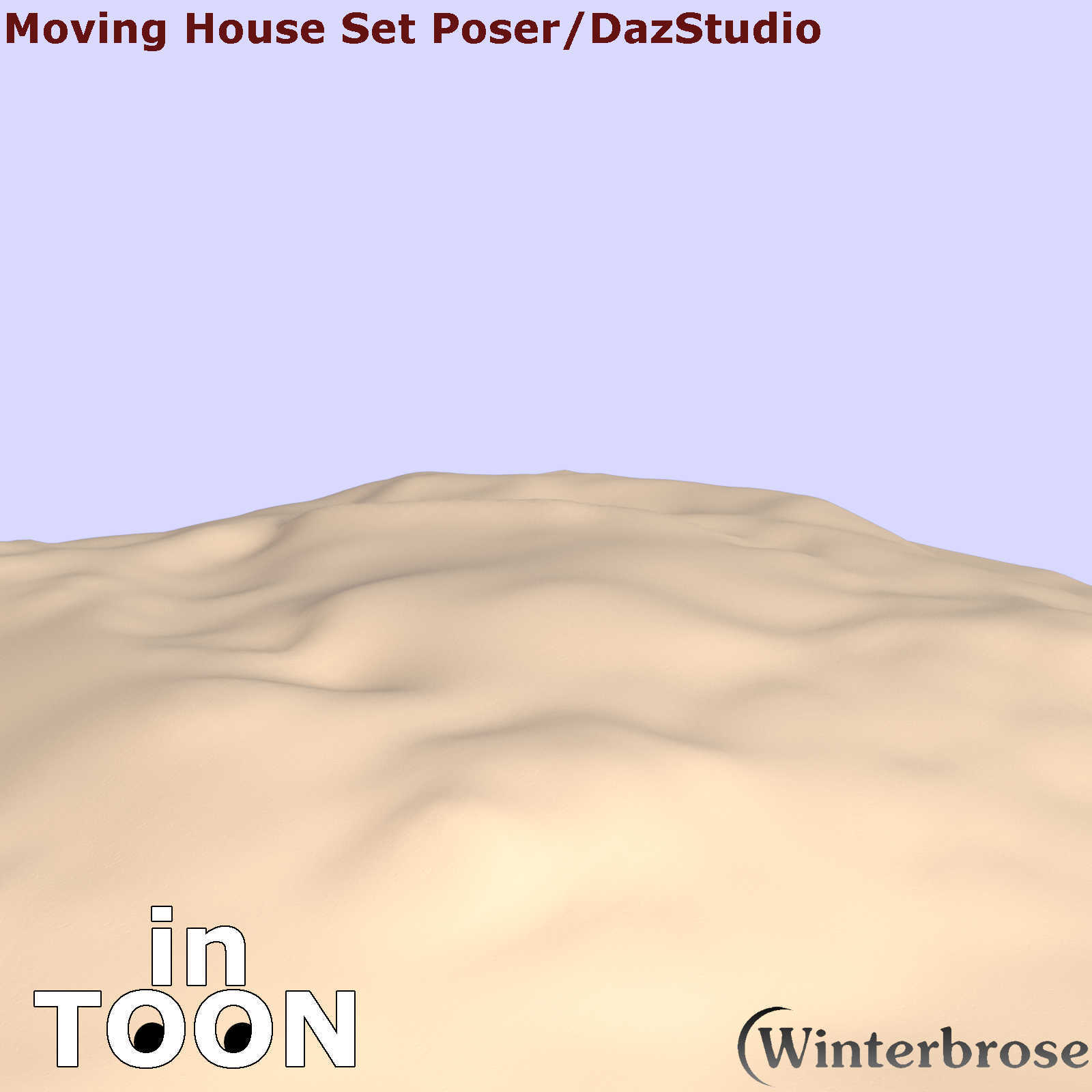 in-TOON Cartoon Style Materials for Moving House set in Poser and Daz Studio by N/A