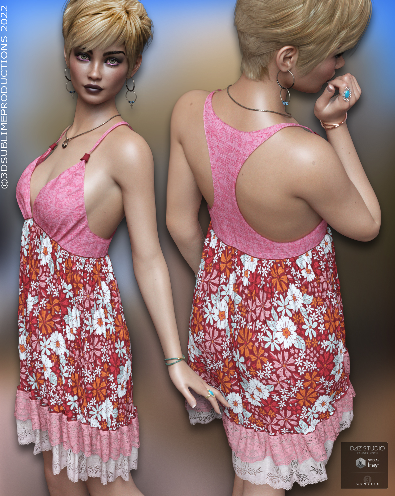 RomiFashion for dForce V-Neck Dress by N/A