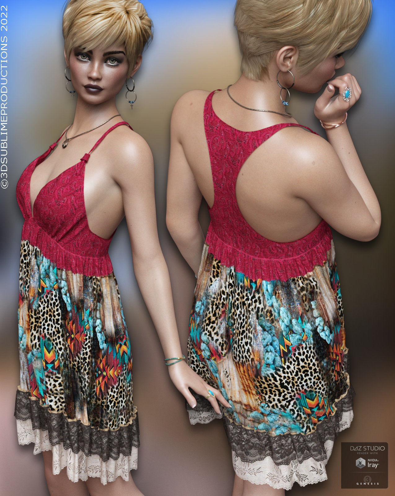 RomiFashion for dForce V-Neck Dress by N/A