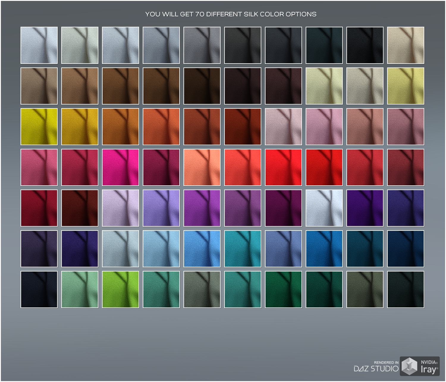 Daz Iray - Silk Shaders by N/A
