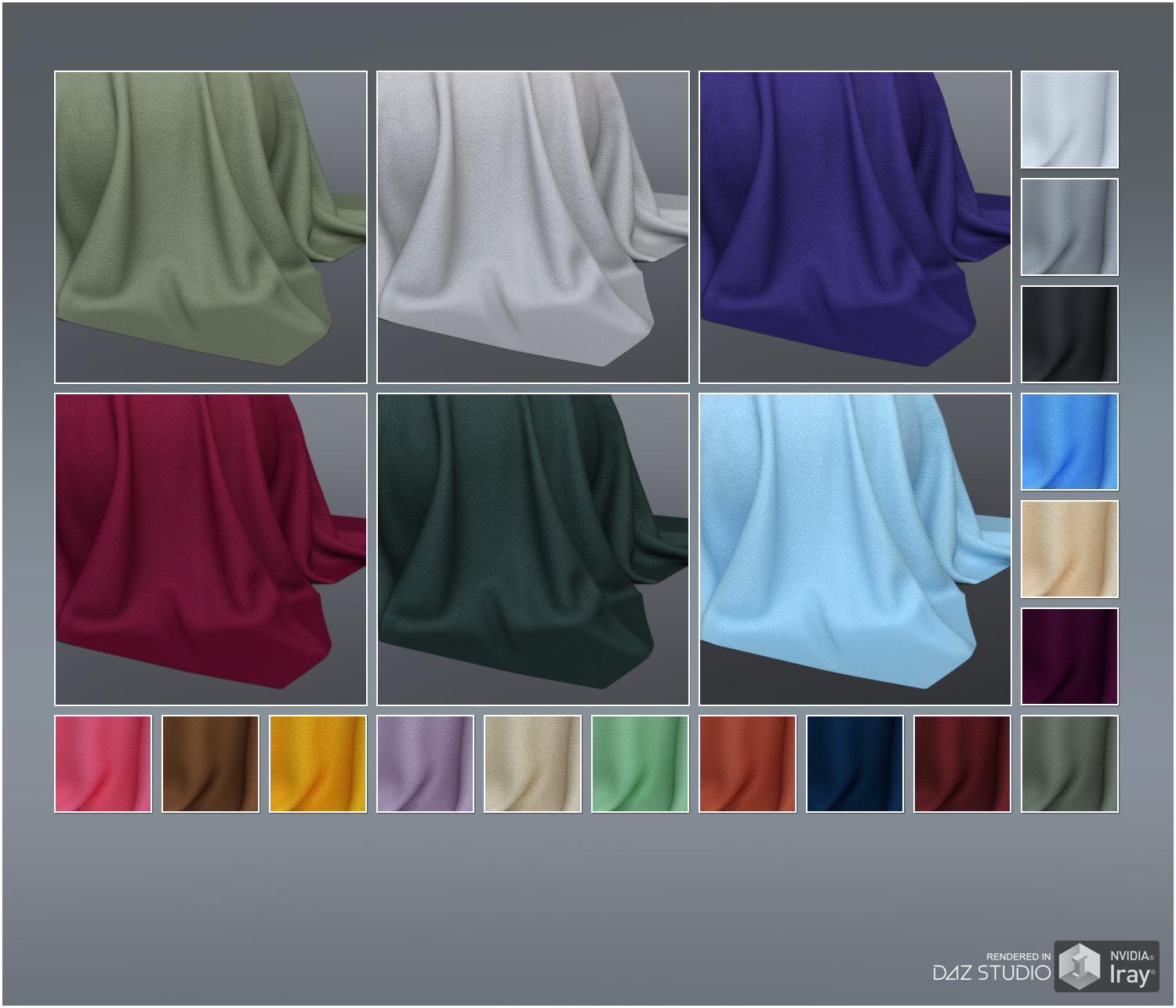 Daz Iray - Silk Shaders by N/A