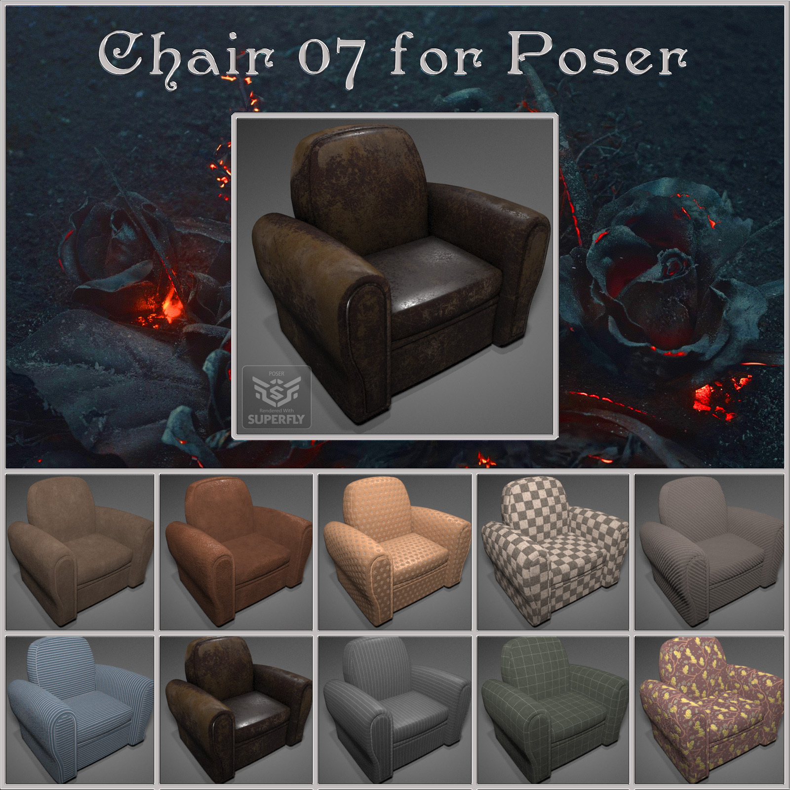 All Props Chairs 02 For Poser by N/A