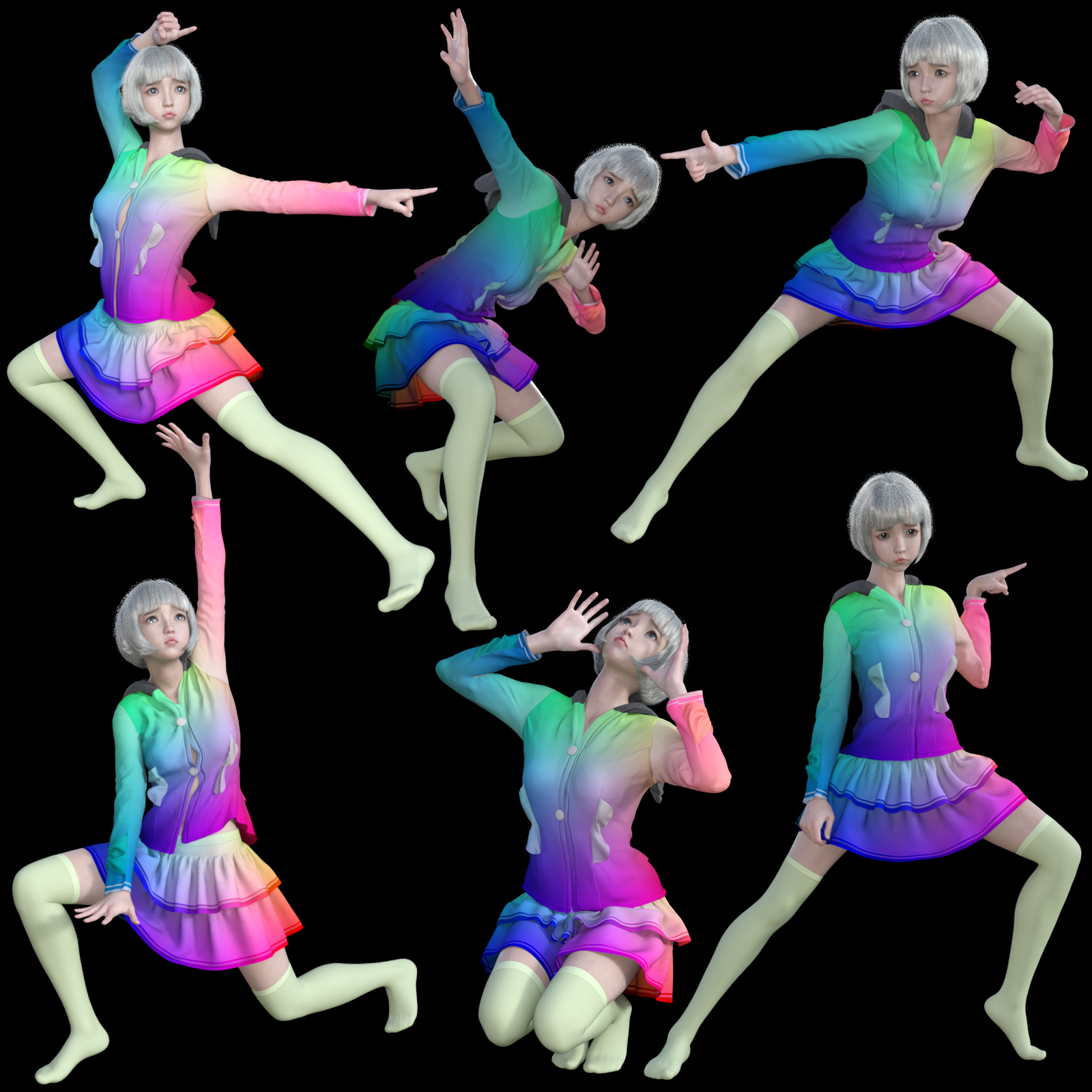 Pose Me Unique Vol.6 for G3F and G8F by N/A