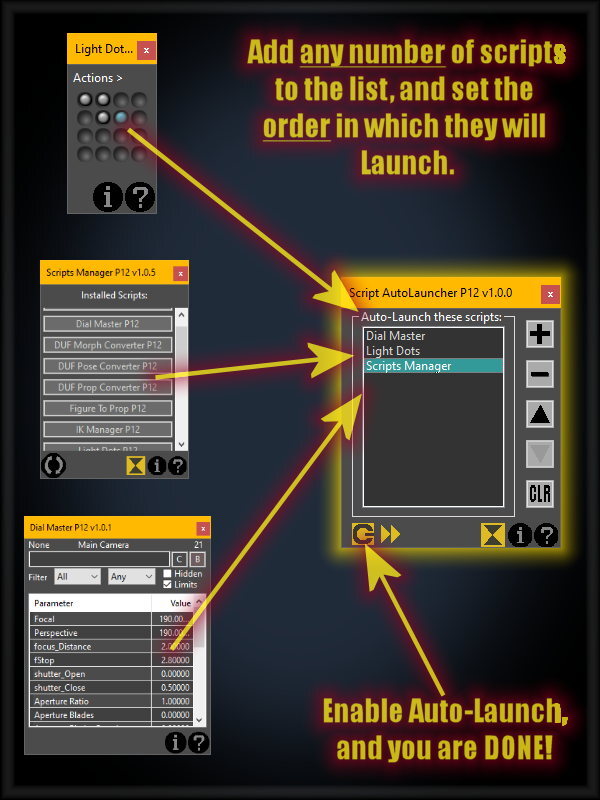 Script AutoLauncher for Poser 12 by N/A