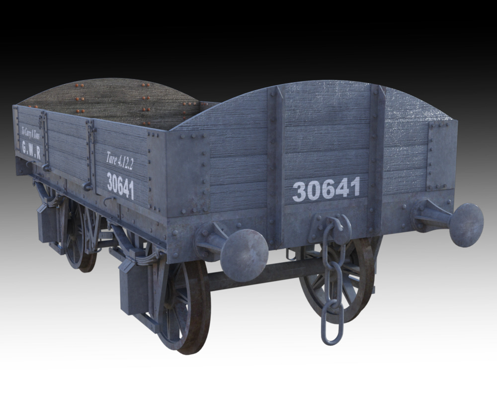 GWR 3 Plank Wagon by N/A