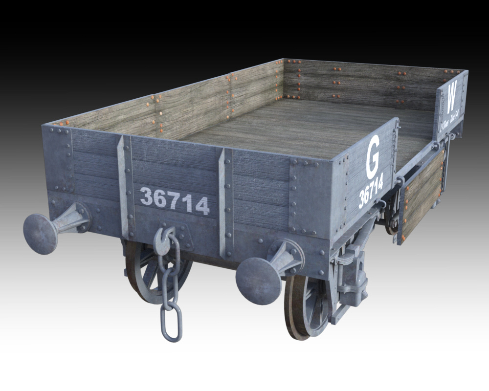 GWR 3 Plank Wagon by N/A