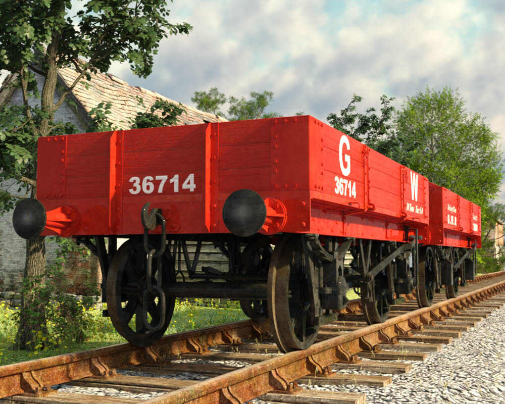 GWR 3 Plank Wagon by N/A