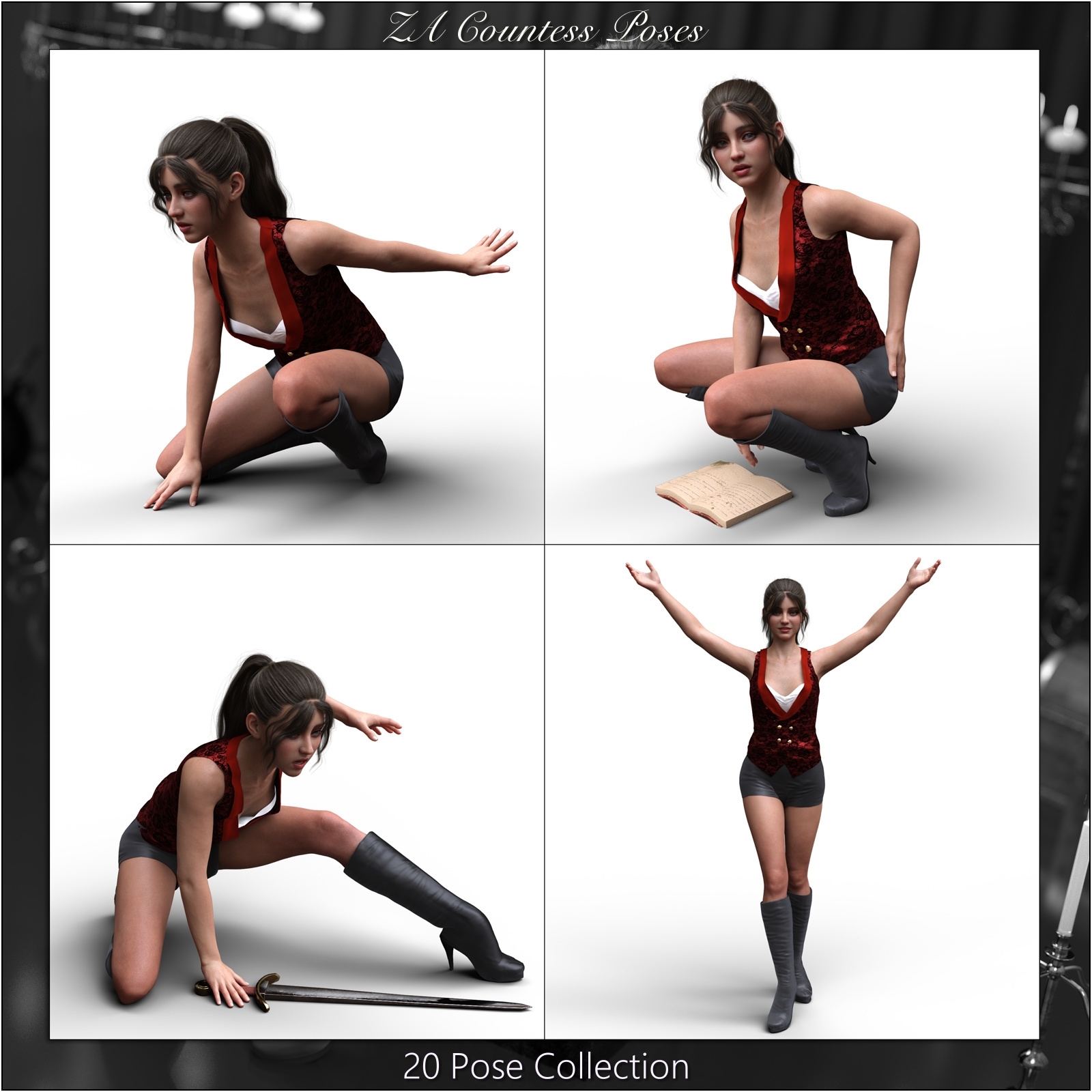 ZA Countess Poses by N/A