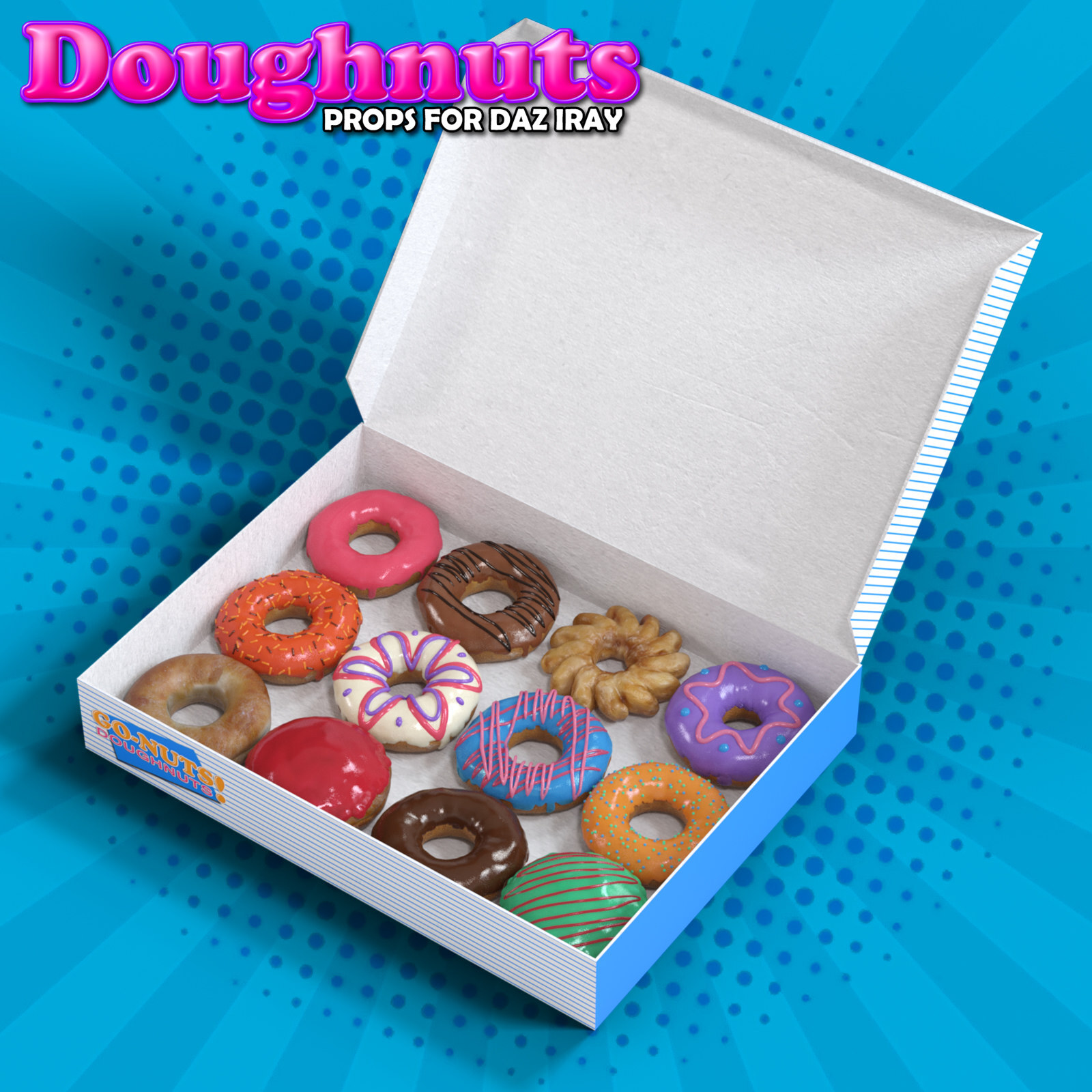 Exnem Doughnuts Props for DAZ Studio and IRAY by N/A