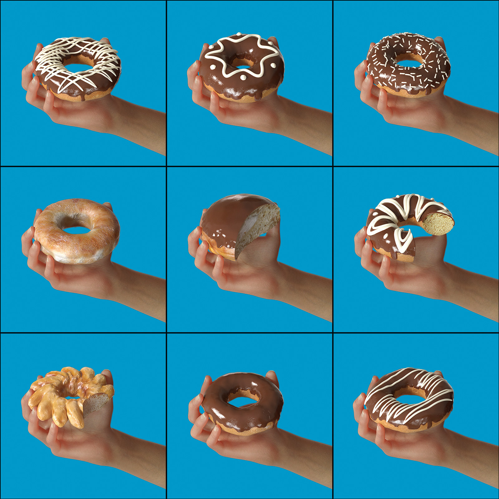 Exnem Doughnuts Props for DAZ Studio and IRAY by N/A