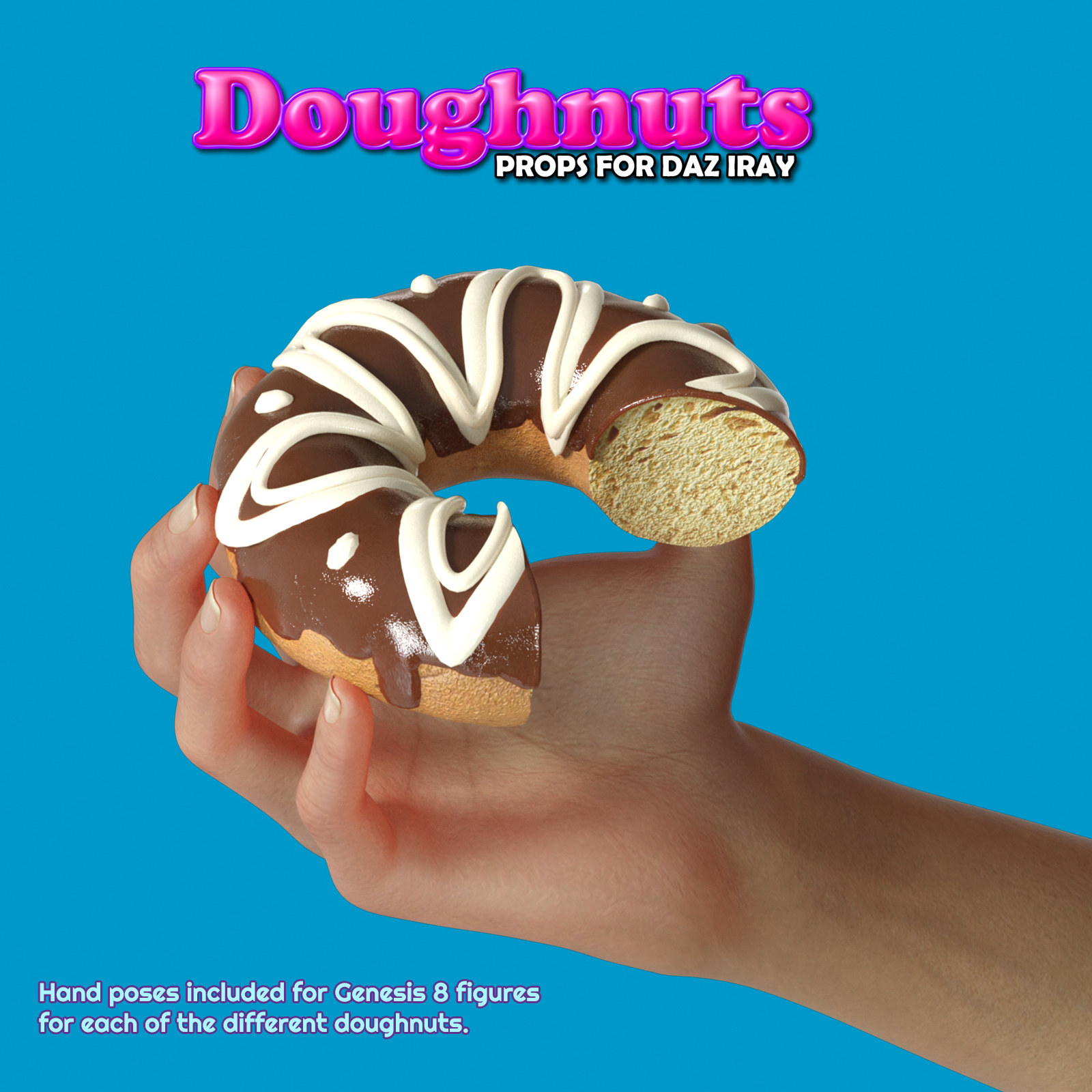 Exnem Doughnuts Props for DAZ Studio and IRAY by N/A