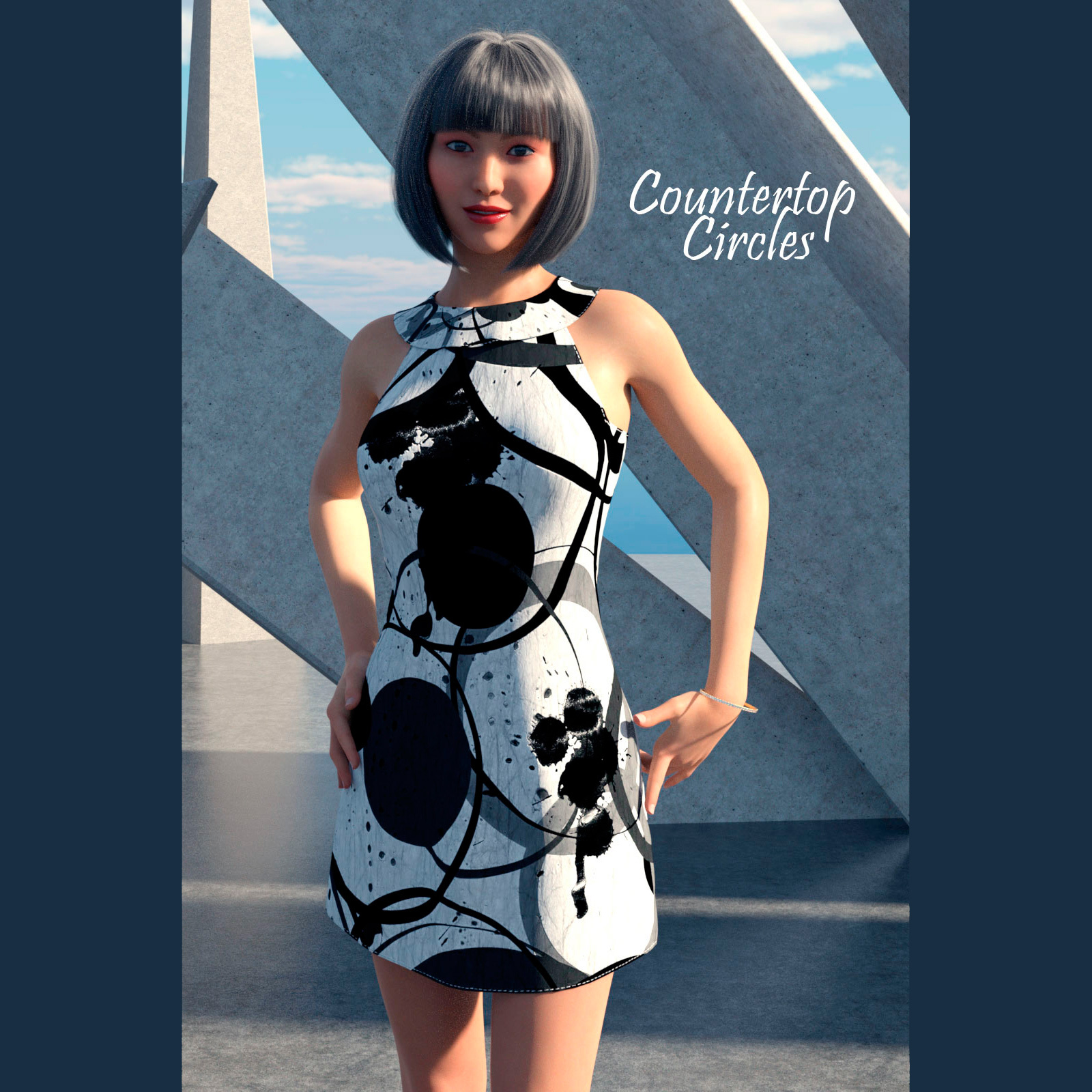 Artisan Leather Add-On for A97's Leather Dress for Genesis 8 and 8.1 Female by N/A