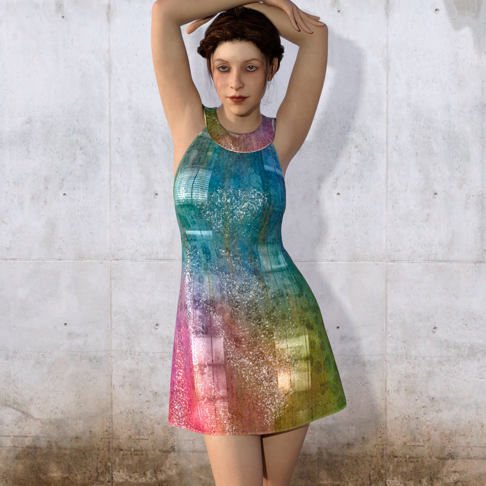 Artisan Leather Add-On for A97's Leather Dress for Genesis 8 and 8.1 Female by N/A