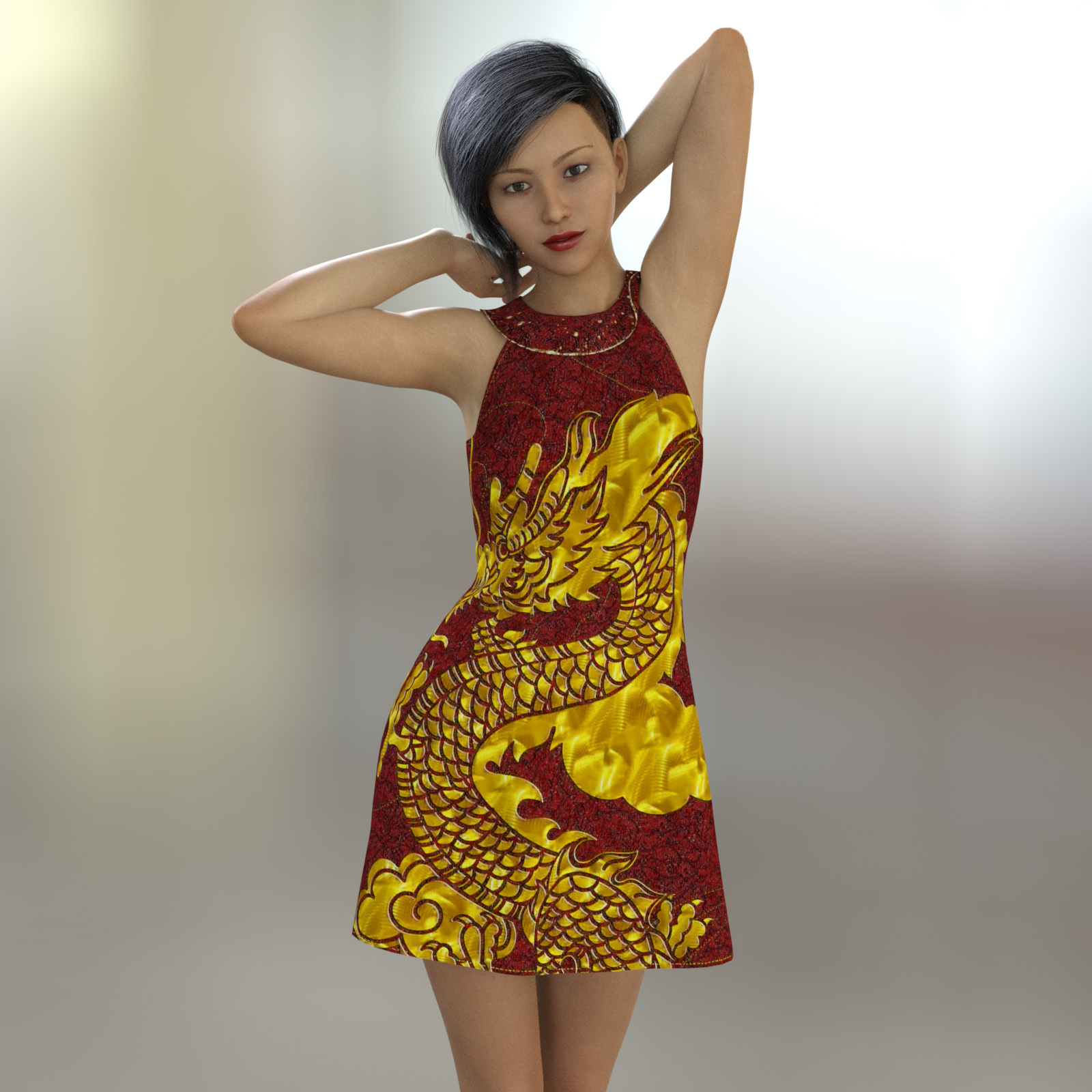 Artisan Leather Add-On for A97's Leather Dress for Genesis 8 and 8.1 Female by N/A