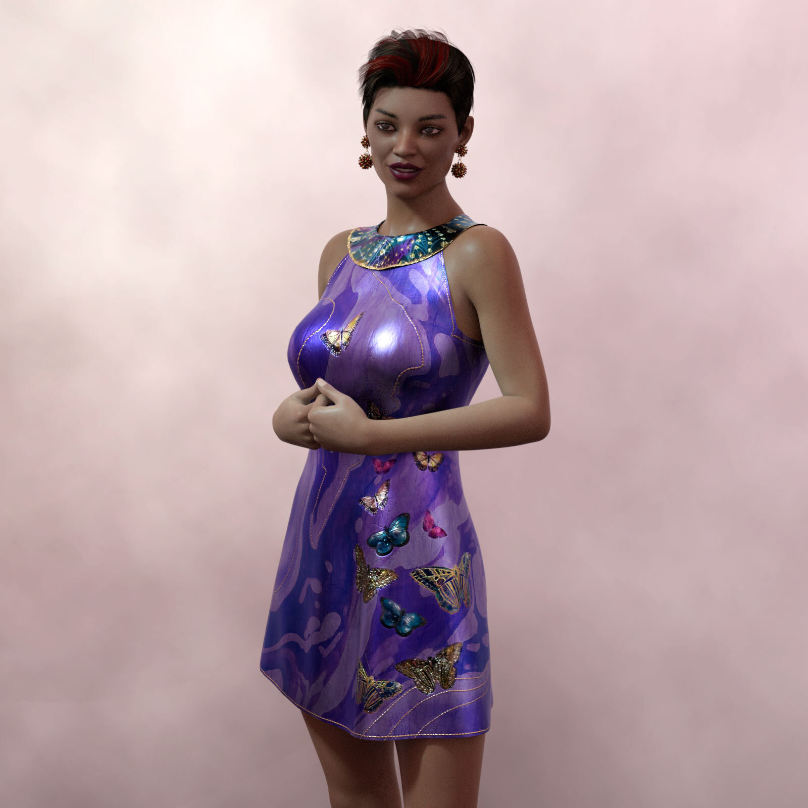Artisan Leather Add-On for A97's Leather Dress for Genesis 8 and 8.1 Female by N/A