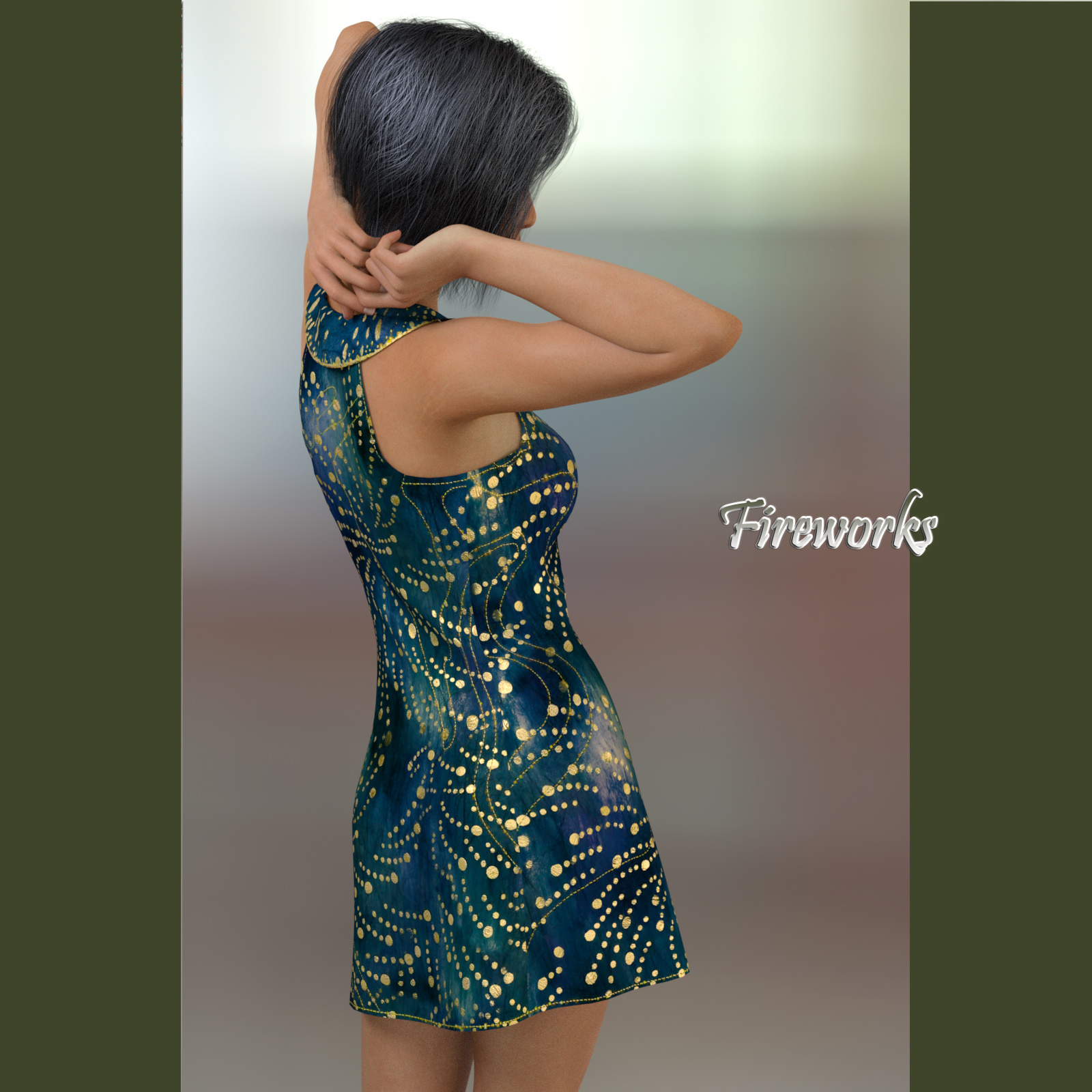 Artisan Leather Add-On for A97's Leather Dress for Genesis 8 and 8.1 Female by N/A