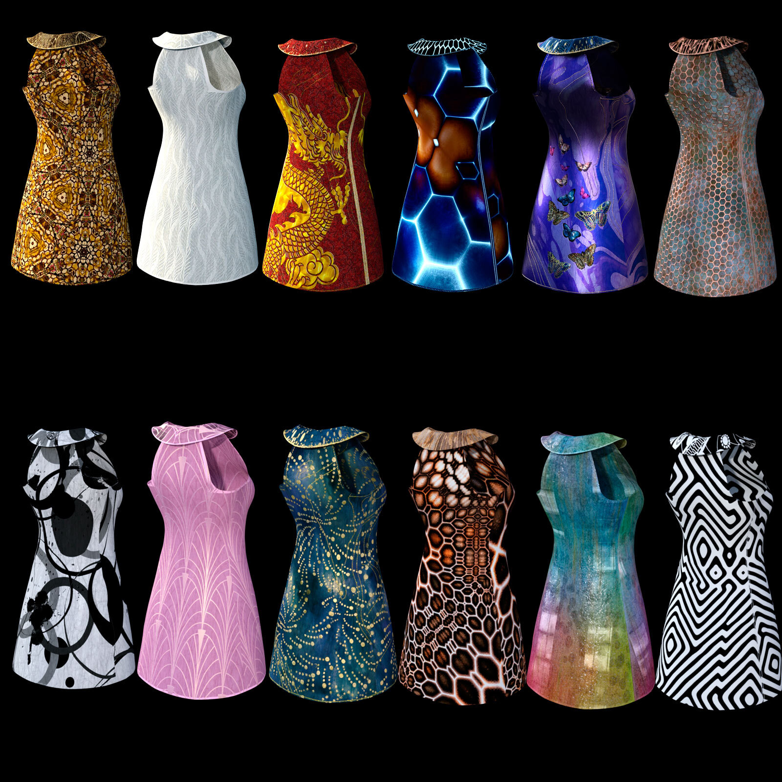Artisan Leather Add-On for A97's Leather Dress for Genesis 8 and 8.1 Female by N/A