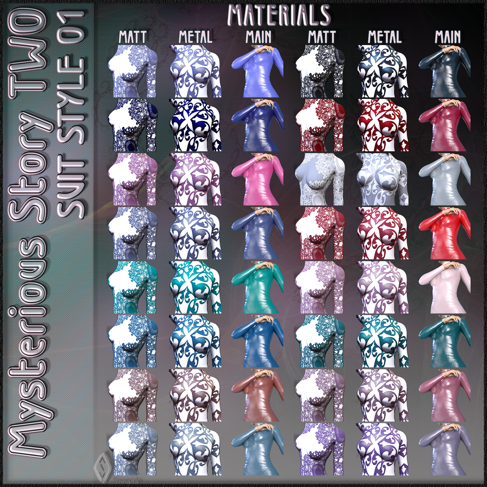 Mysterious Story Two Suit Style 01 for Genesis 8 and 8.1 by N/A